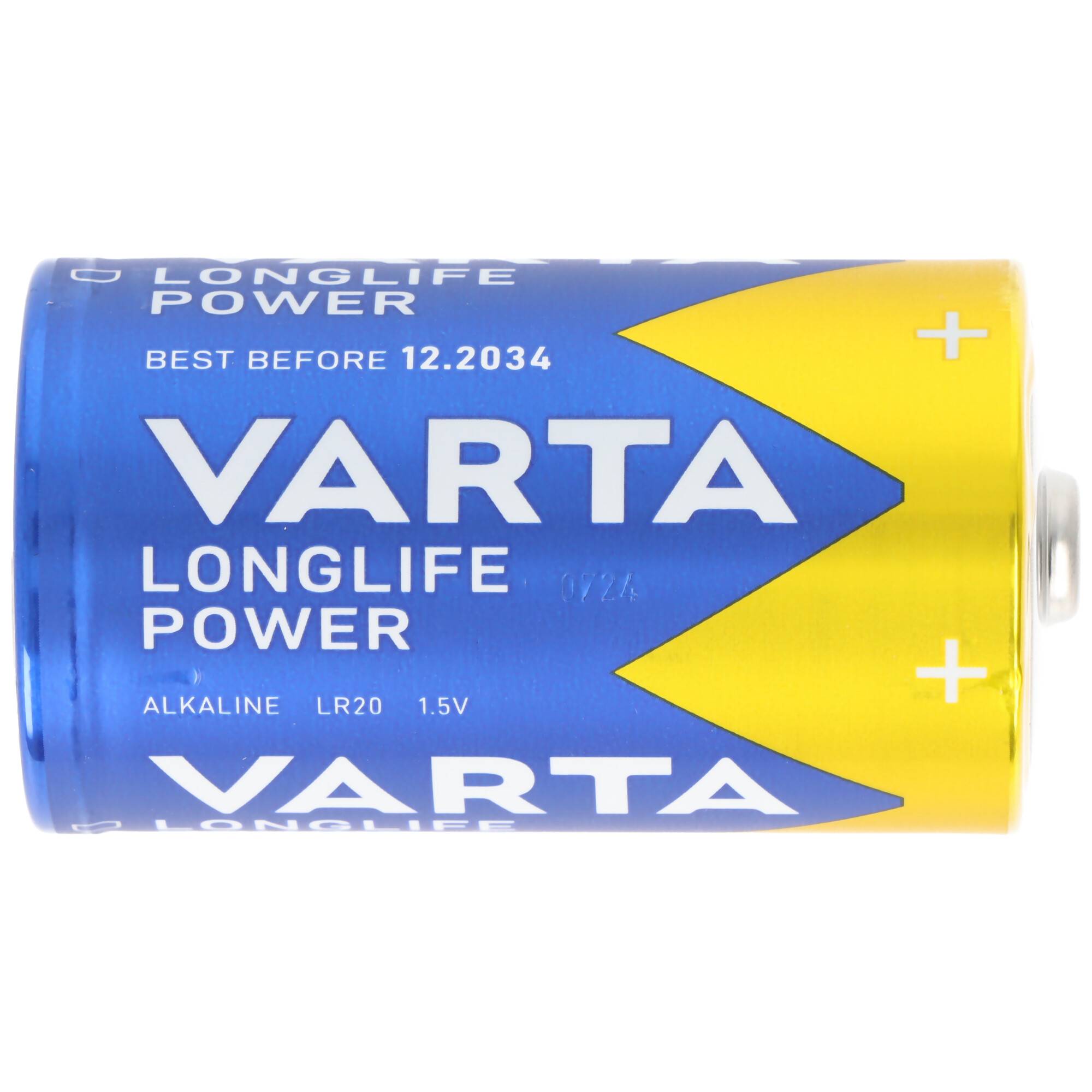 Varta Longlife Power ehem. High Energy Mono D LR20 1,5 Volt Batterie 1 Stück lose Ware, bis zu 10 Jahre lagerfähig