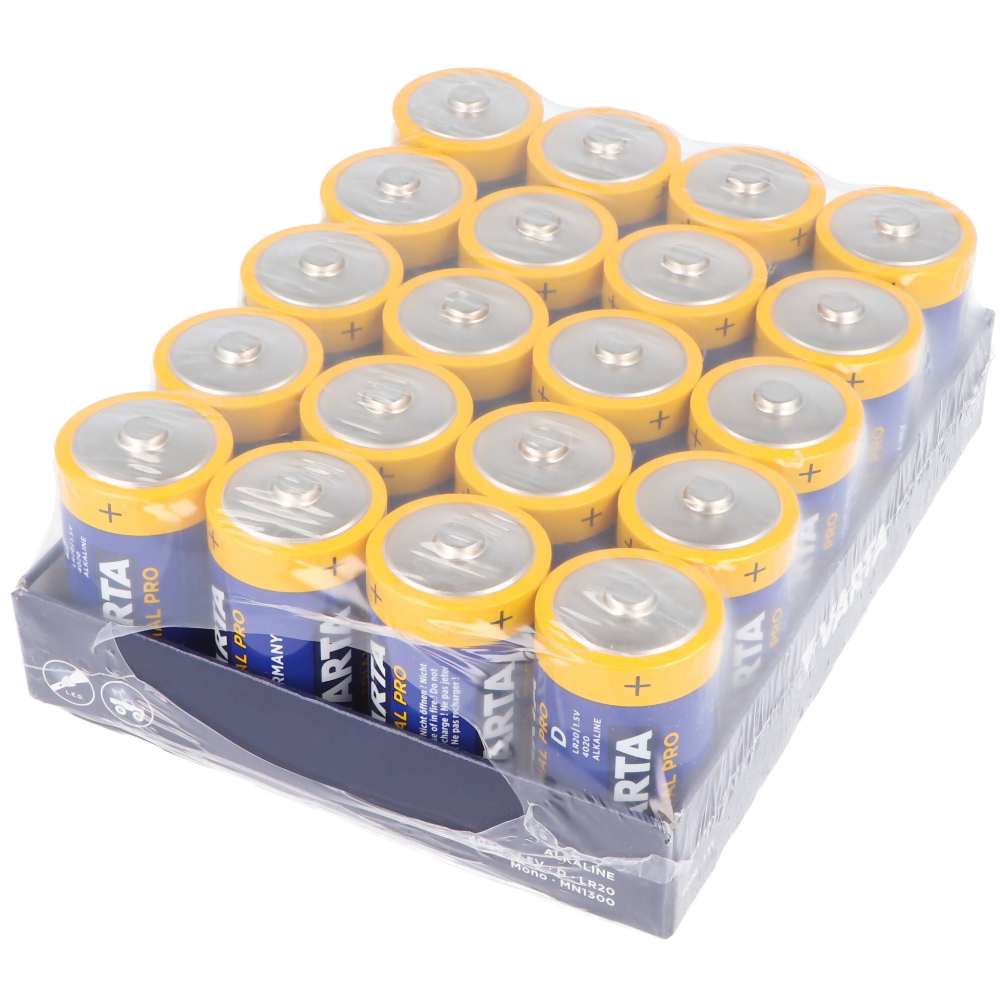 Varta A98L-0031-0005 1,5 Volt max. 16500mAh Abmessungen ca. 61,5 x 34,2mm Alkaline Mono D LR20