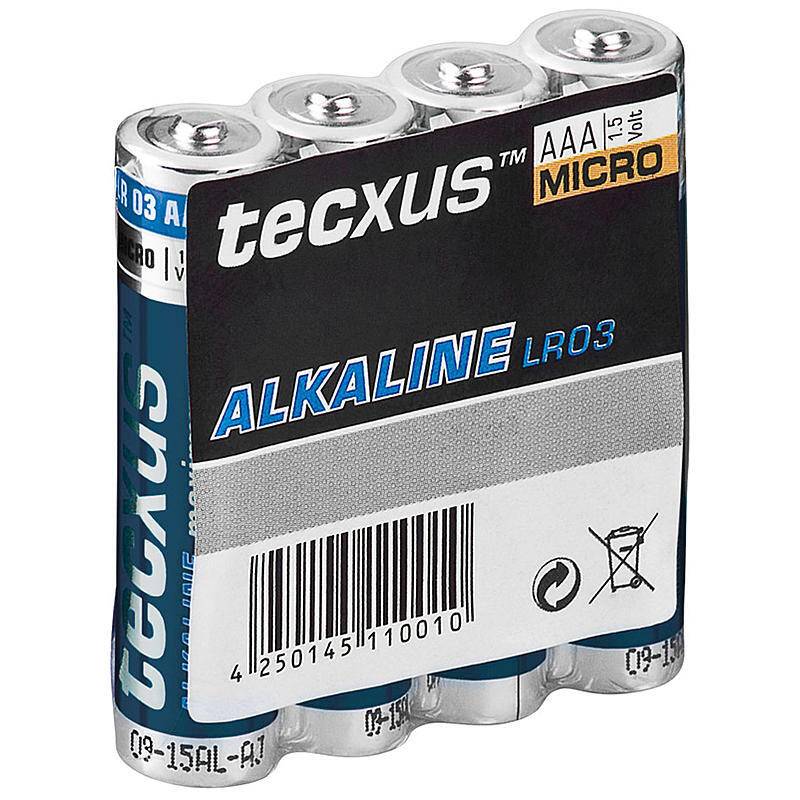 LUPUS Batterie Alkali Micro AAA - 4 Stück, Typ: Batterie,Zubehörartikel 1,5 V (AAA)
