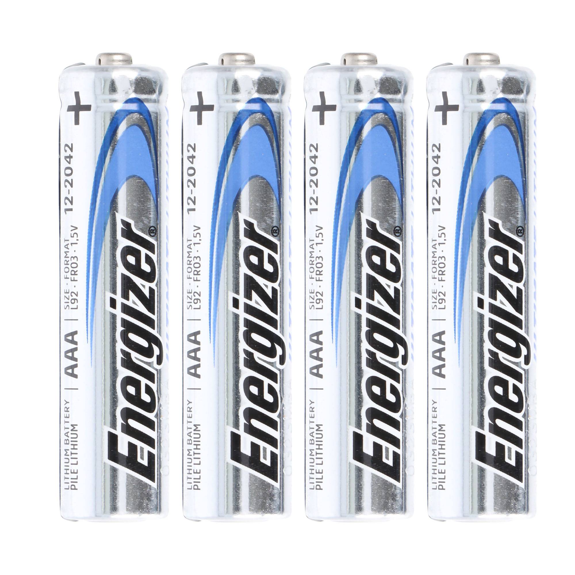Energizer L92 Lithium Batterie AAA, 1,5 Volt 1260mAh 4er Blister, FR03