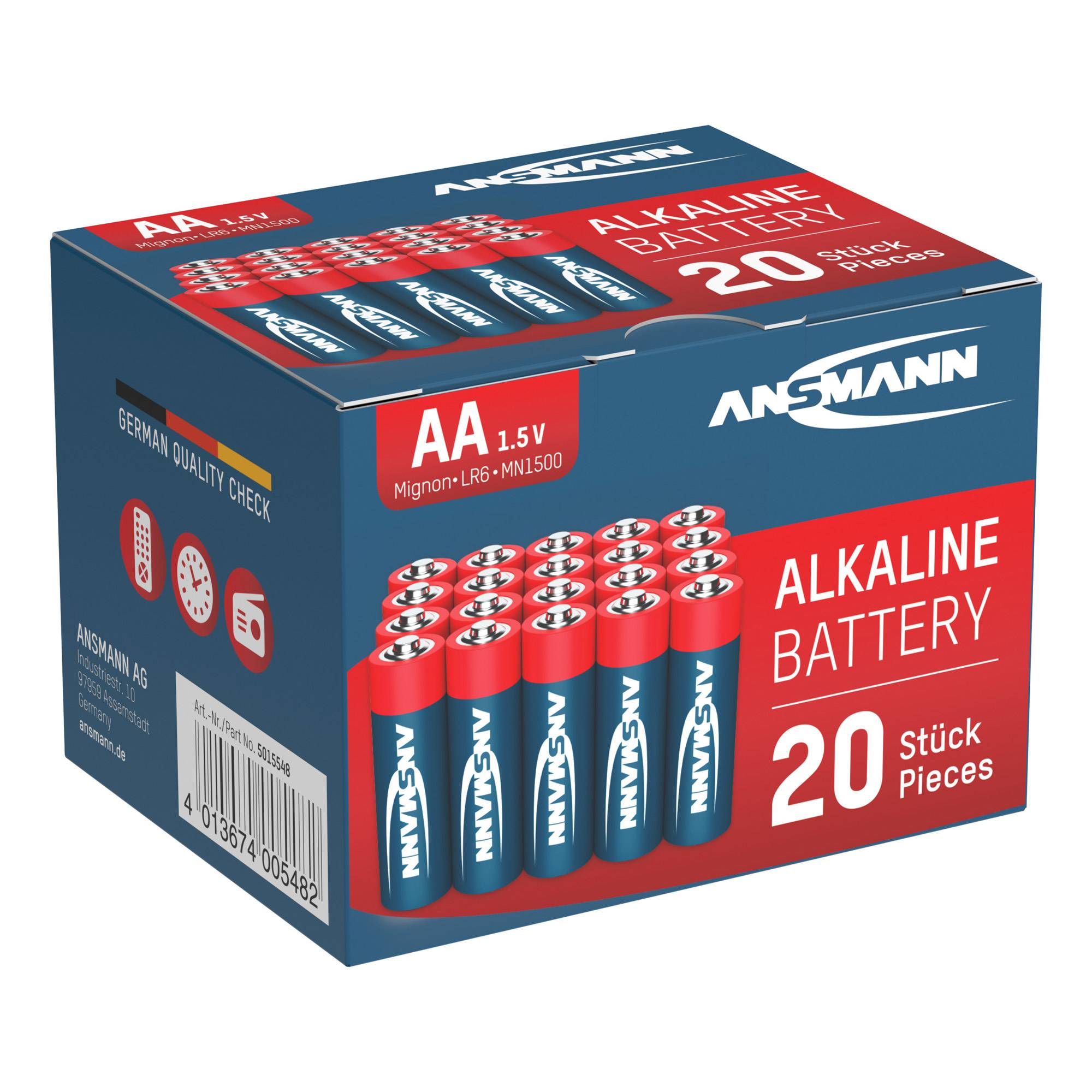 ANSMANN Mignon - Batterie 20 x AA-Typ - Alkalisch