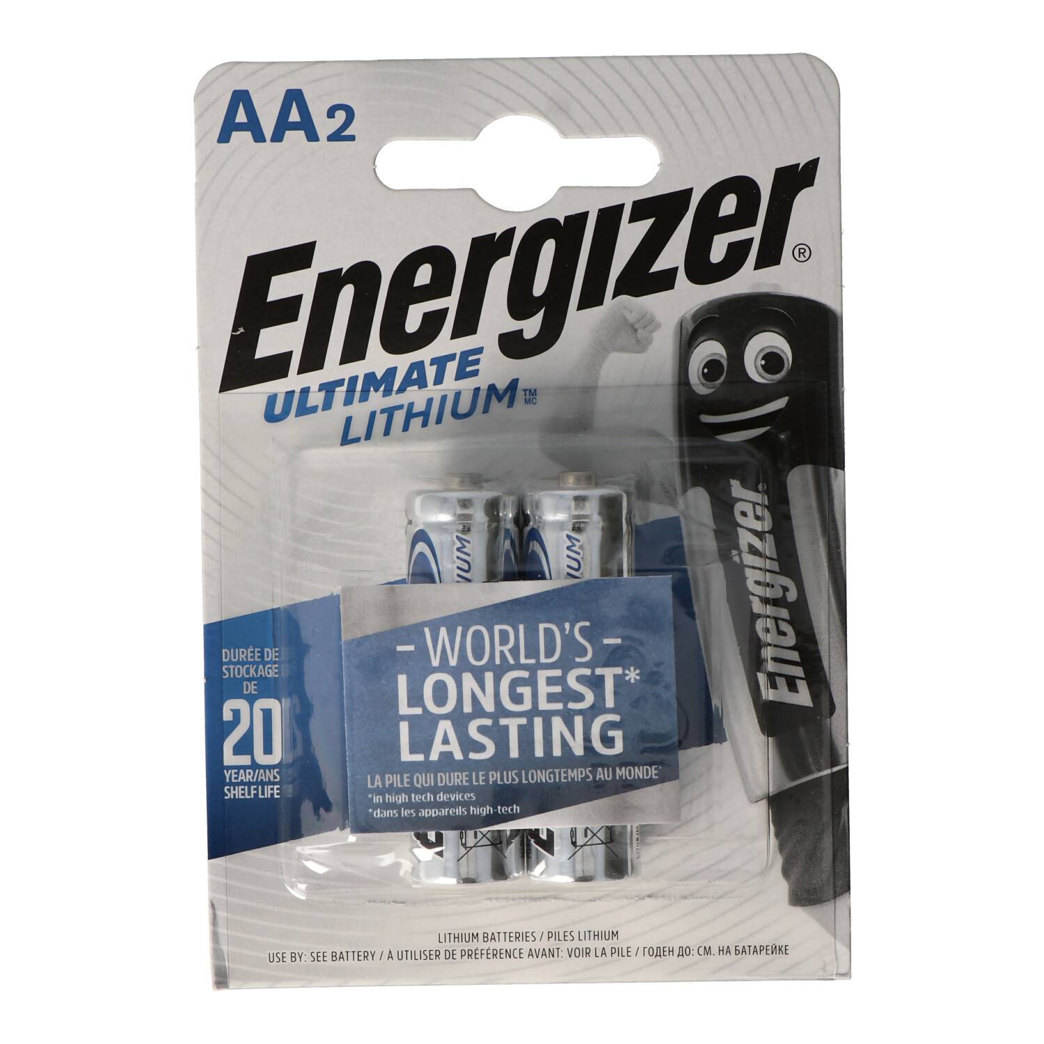 Energizer L91 Lithium Batterie AA 1,5 Volt, 3000mAh 2er Blister