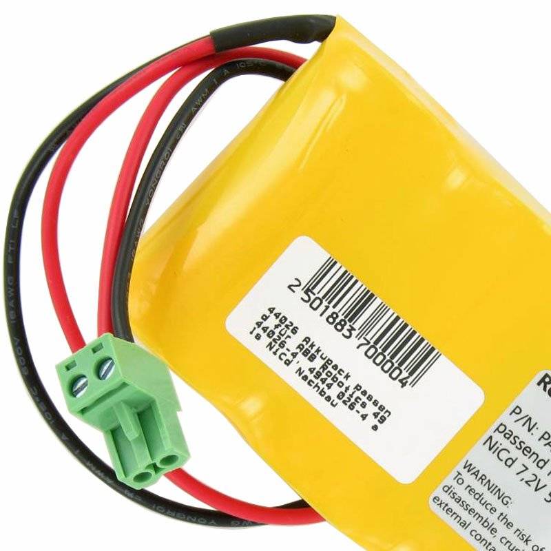 Akkupack passend für ABB Robotics 4944026-4, 4944 026-4 als NiCd Nachbau