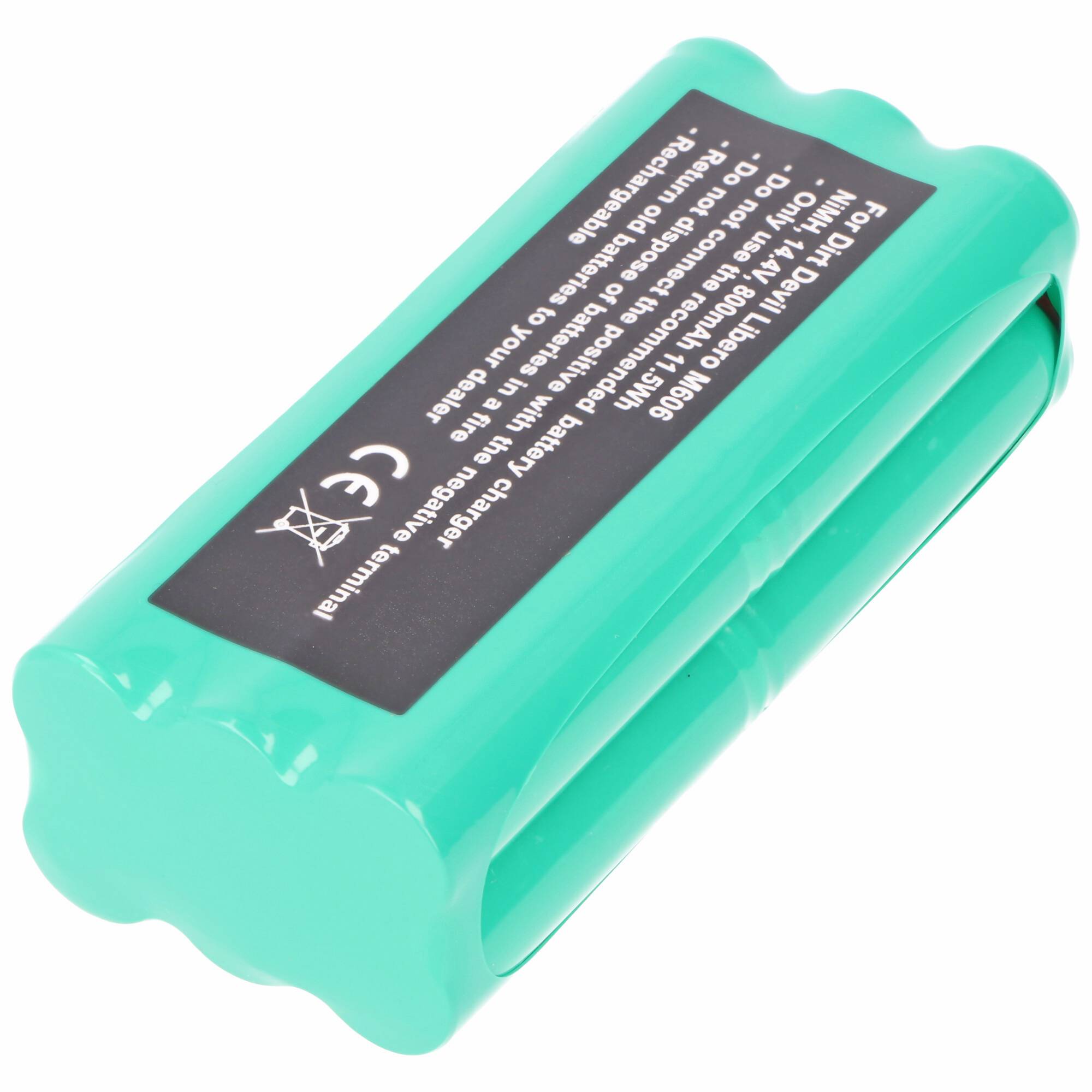 Akku passend für den Dirt Devil Libero M606 Akku 0606004, Dirt Devil 0607004 Akkupack mit 800mAh
