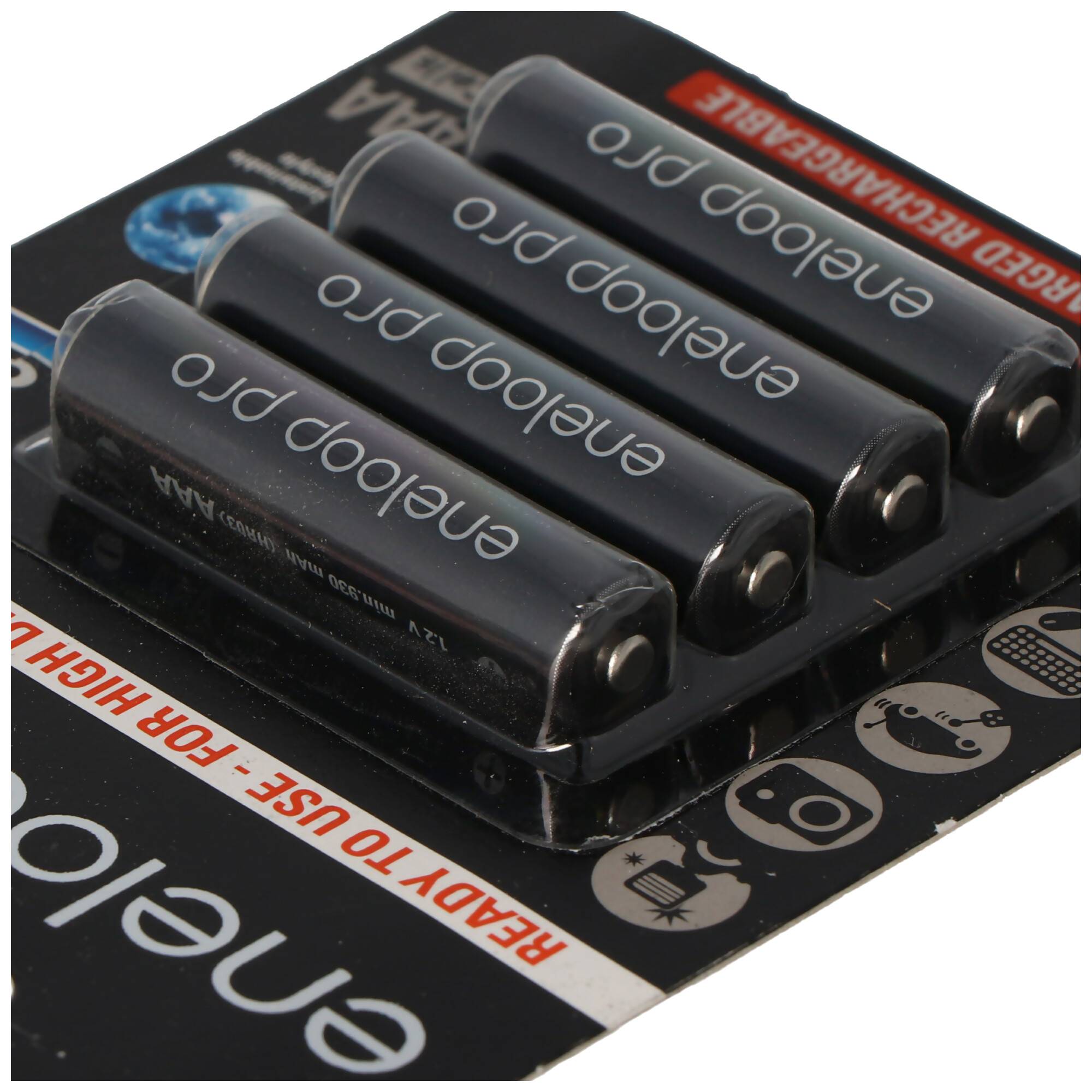 Panasonic eneloop Pro Micro Akku AAA NiMH 1,2V, 900mAh HR-4UWX 4er + Box