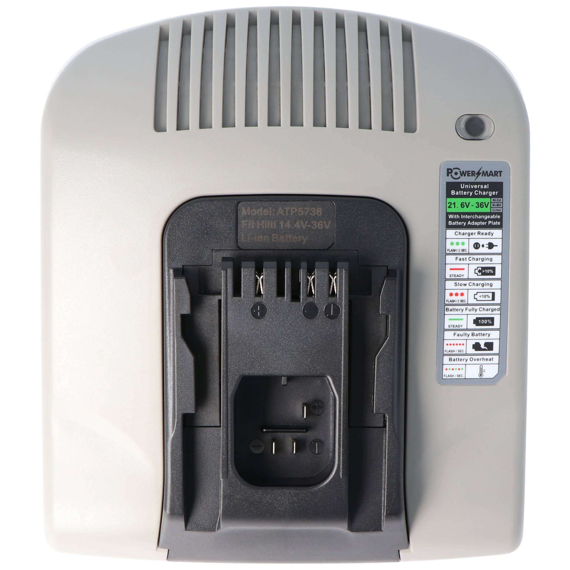 Ladegerät inkl. Ladeschale passend für den Hilti Akku HILTI C7/24, B 24/2.0, B 24/3.0