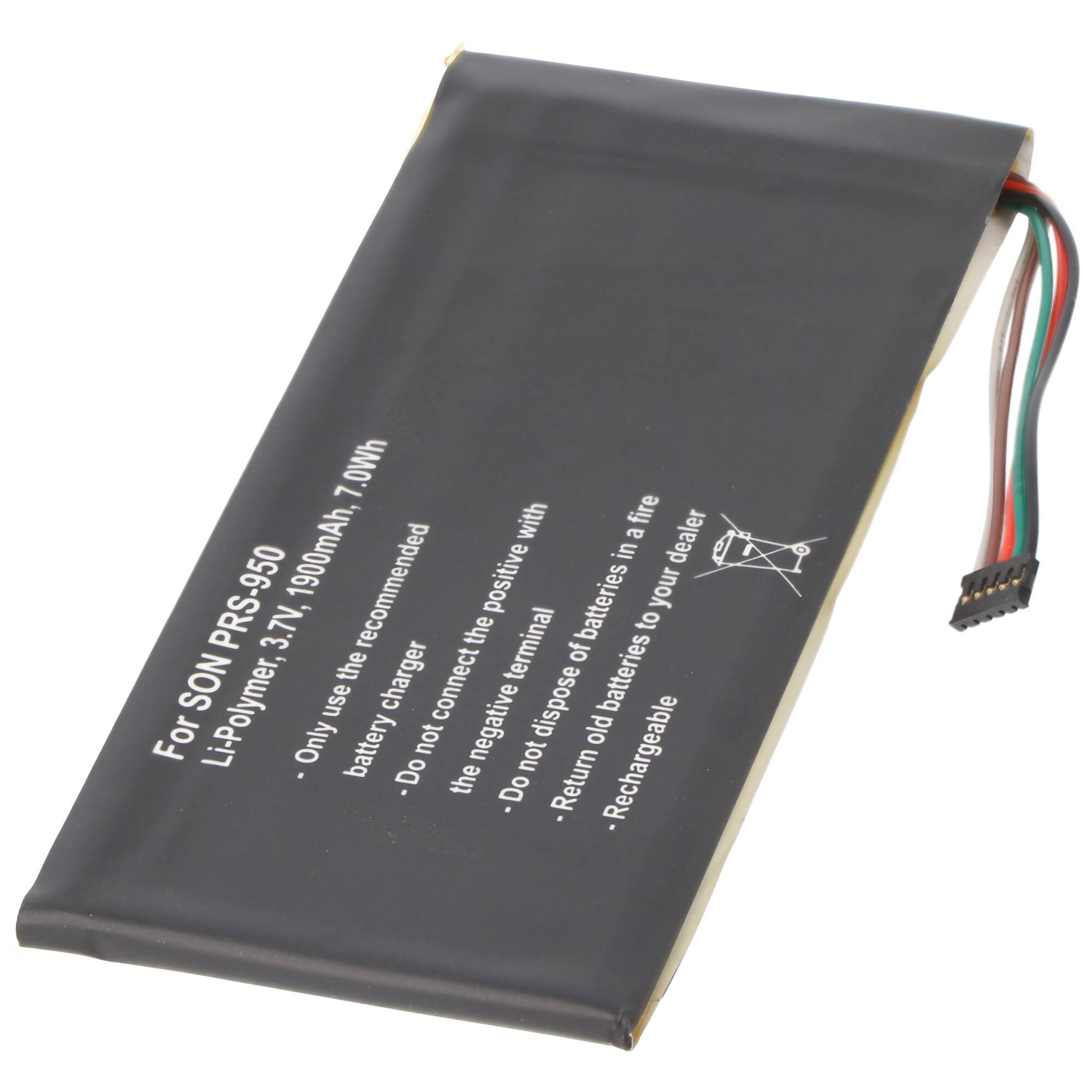 Akku passend für den Sony PRS-950 Akku LIS1460HEPC, 3,7 Volt mit 1900mAh