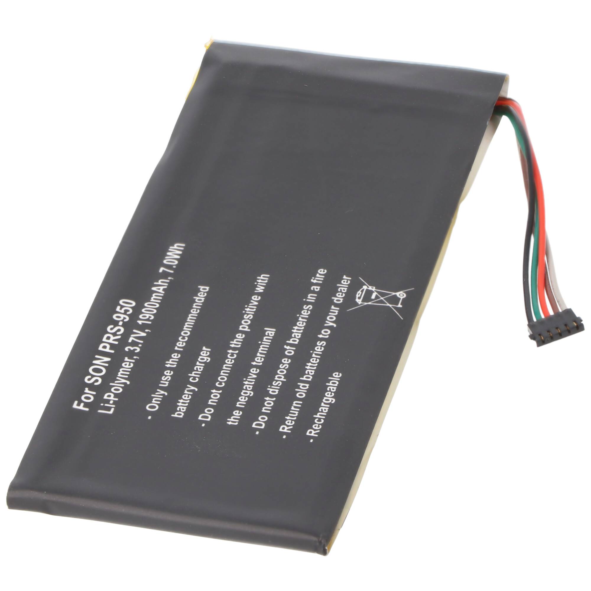 Akku passend für den Sony PRS-950 Akku LIS1460HEPC, 3,7 Volt mit 1900mAh