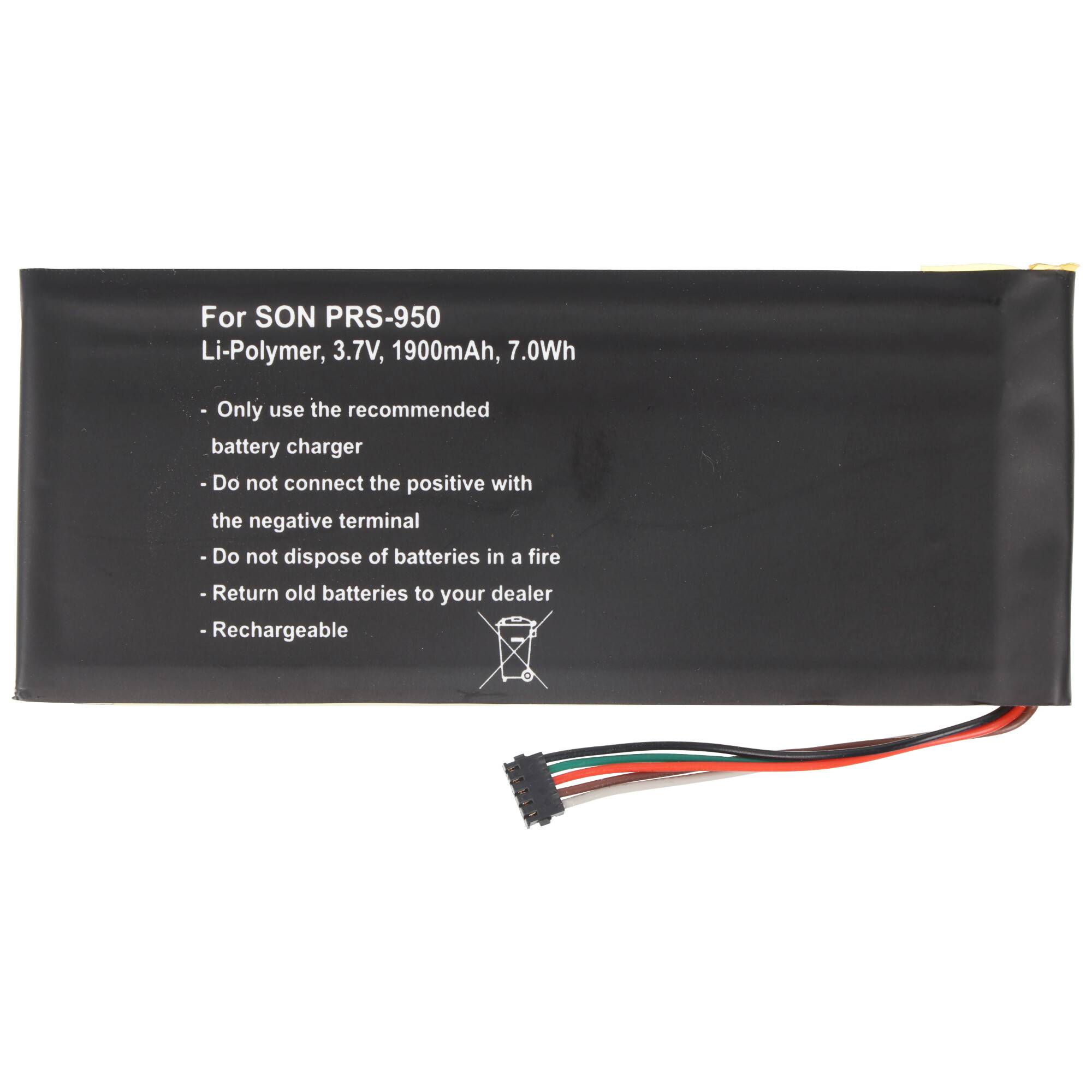 Akku passend für den Sony PRS-950 Akku LIS1460HEPC, 3,7 Volt mit 1900mAh