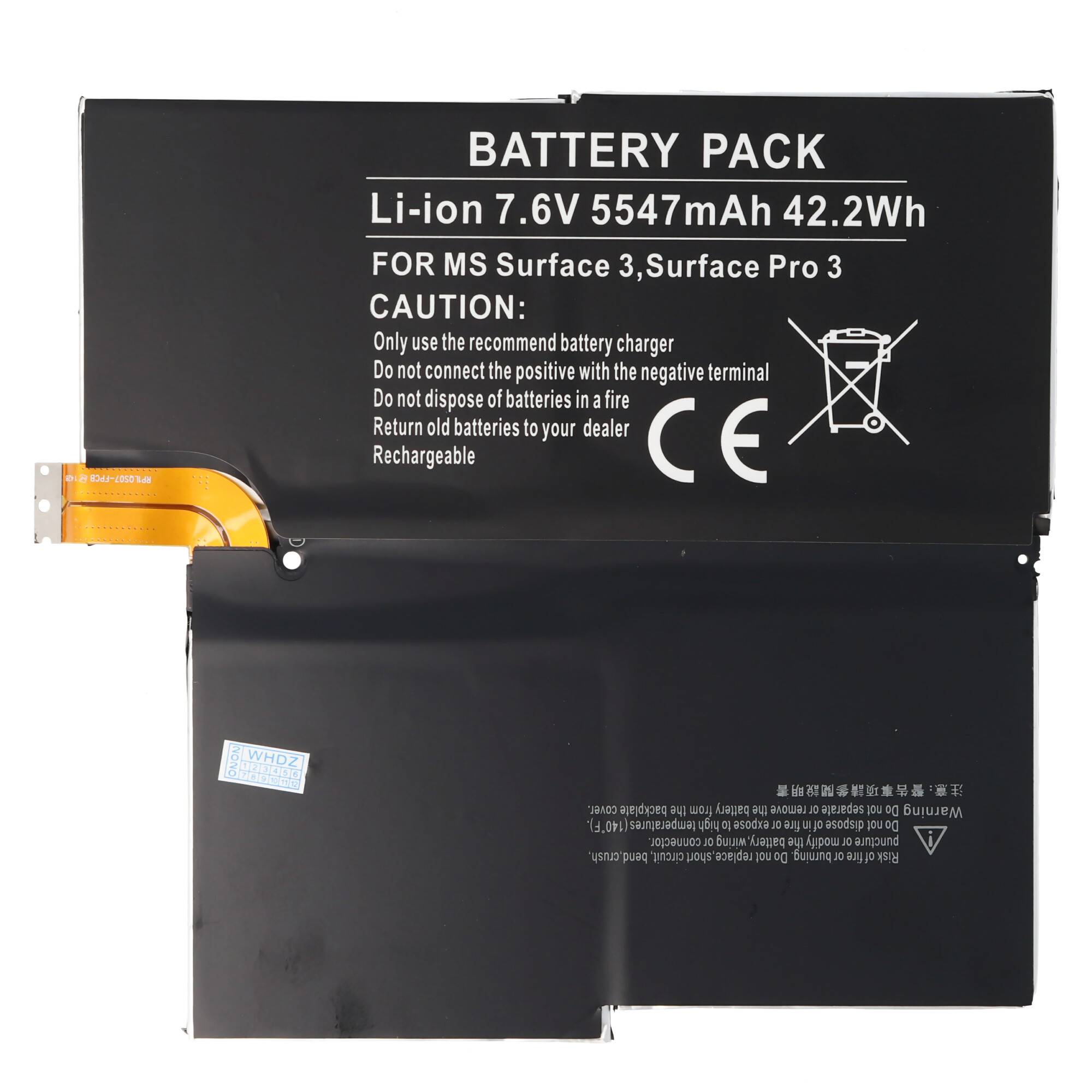 Akku passend für Microsoft Surface 3 Akku, Surface Pro 3, 1577-9700, MS011301-PLP22T02