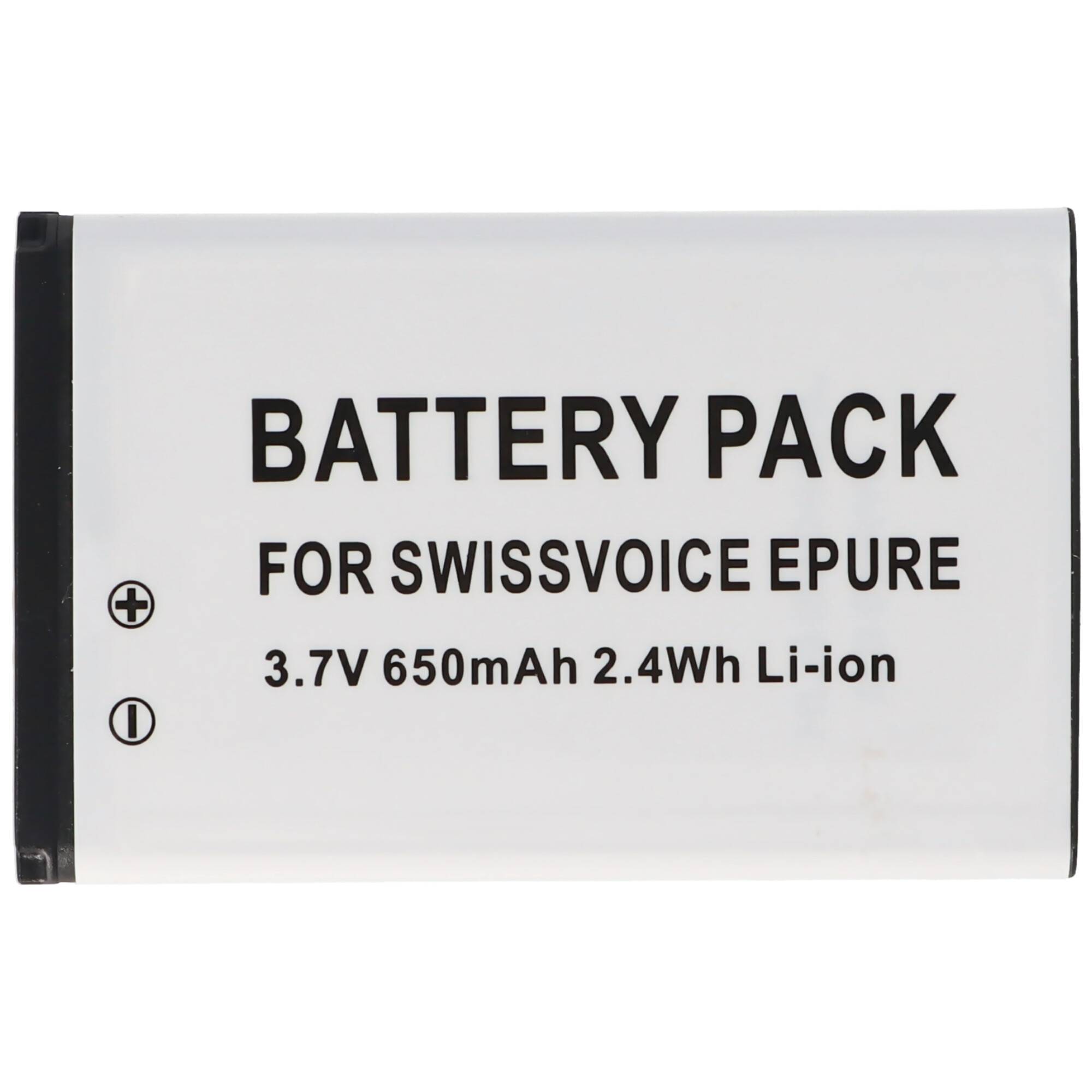 AccuCell Akku passend für Swisscom ePure, ePure fulleco DUO, 043048, 8V20405855