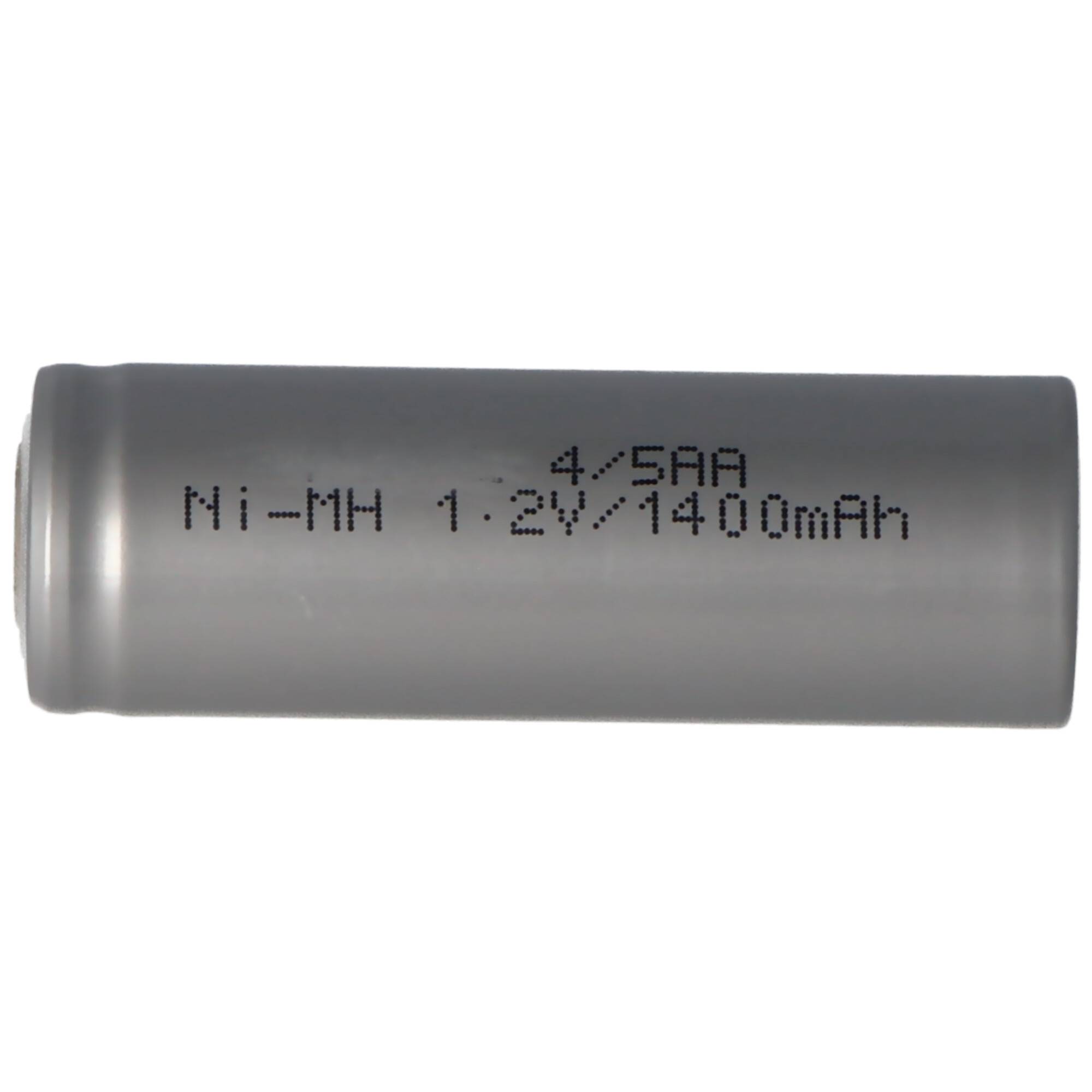 AccuCell NiMH Akku 1,2V 1400mAh 4/5AA ohne Lötfahne 43 x 14,5mm