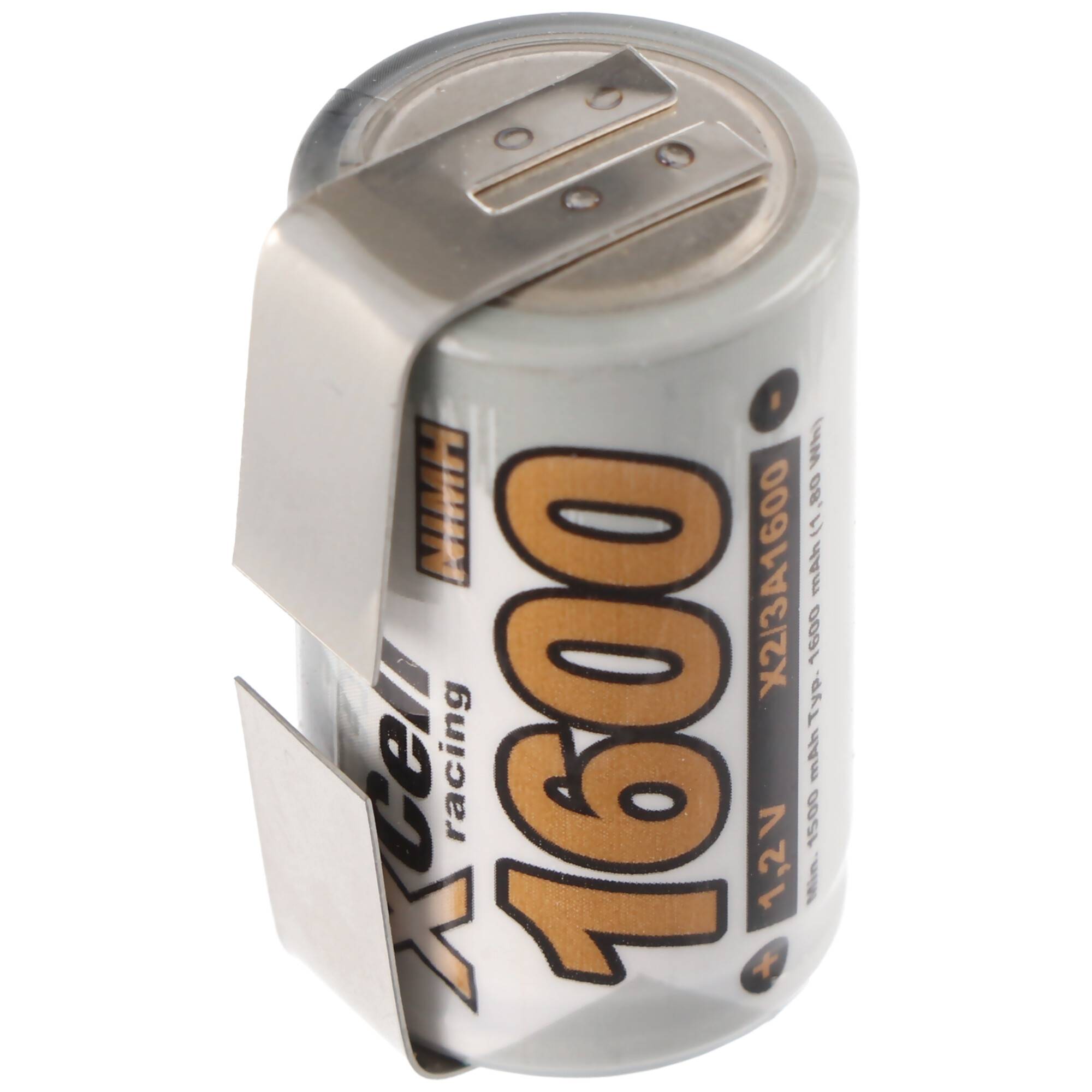 NiMH Akku 2/3A 1600mAh NiMH Akku mit Lötfahne in U-Form