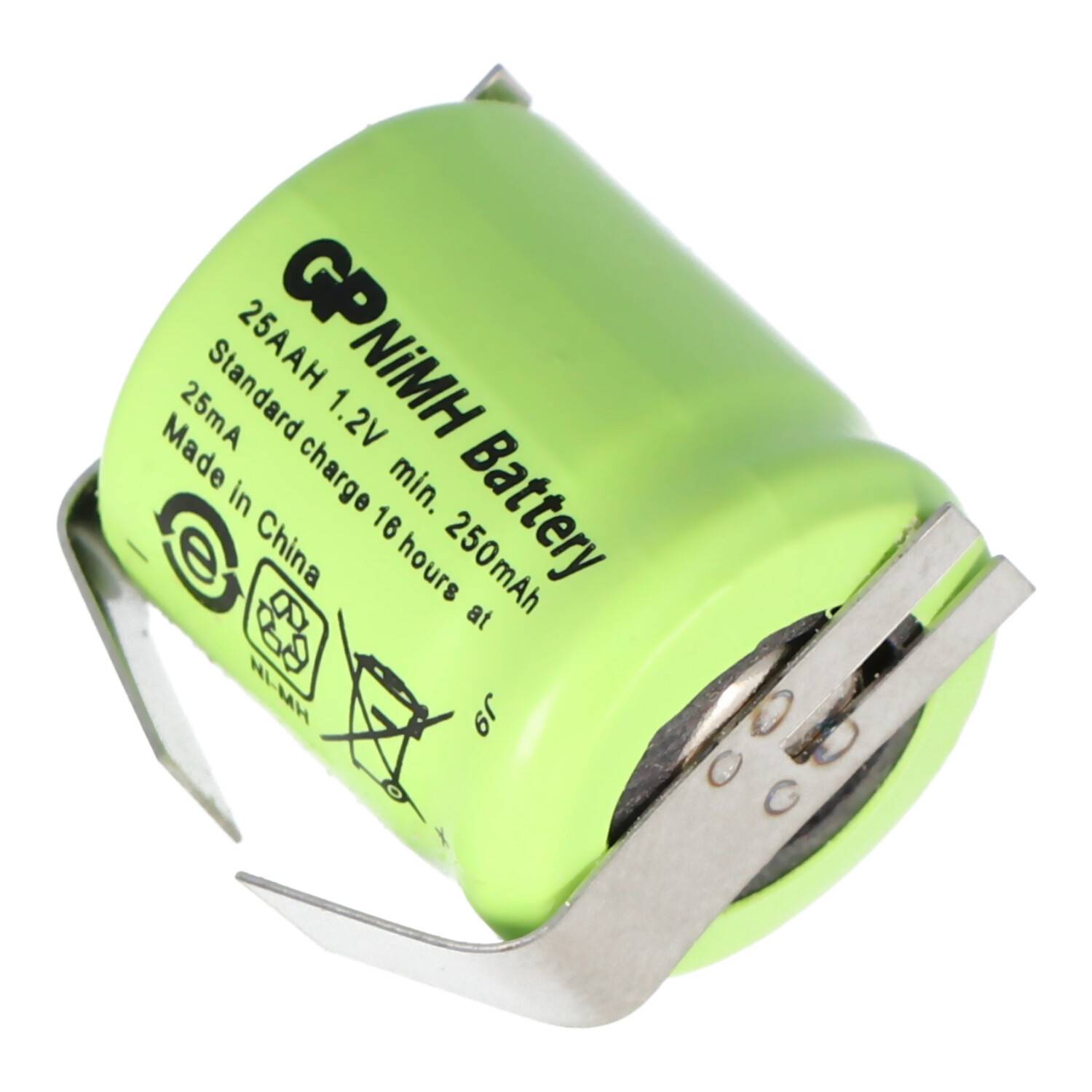 GP GP25AAH Akku NiMH 1/3 AA Mignon Lötfahne U-Form