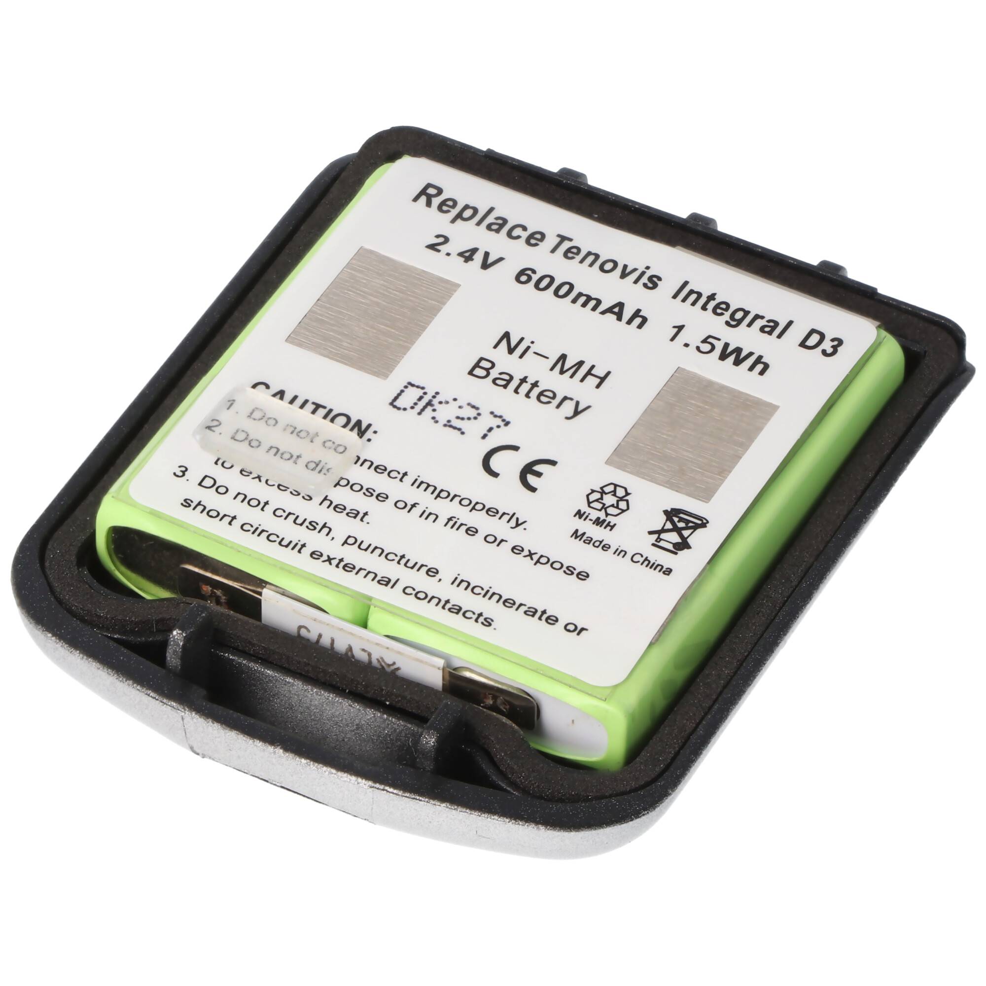 AccuCell Akku passend für Tenovis Integral D3 Mobile mit Gehäuse