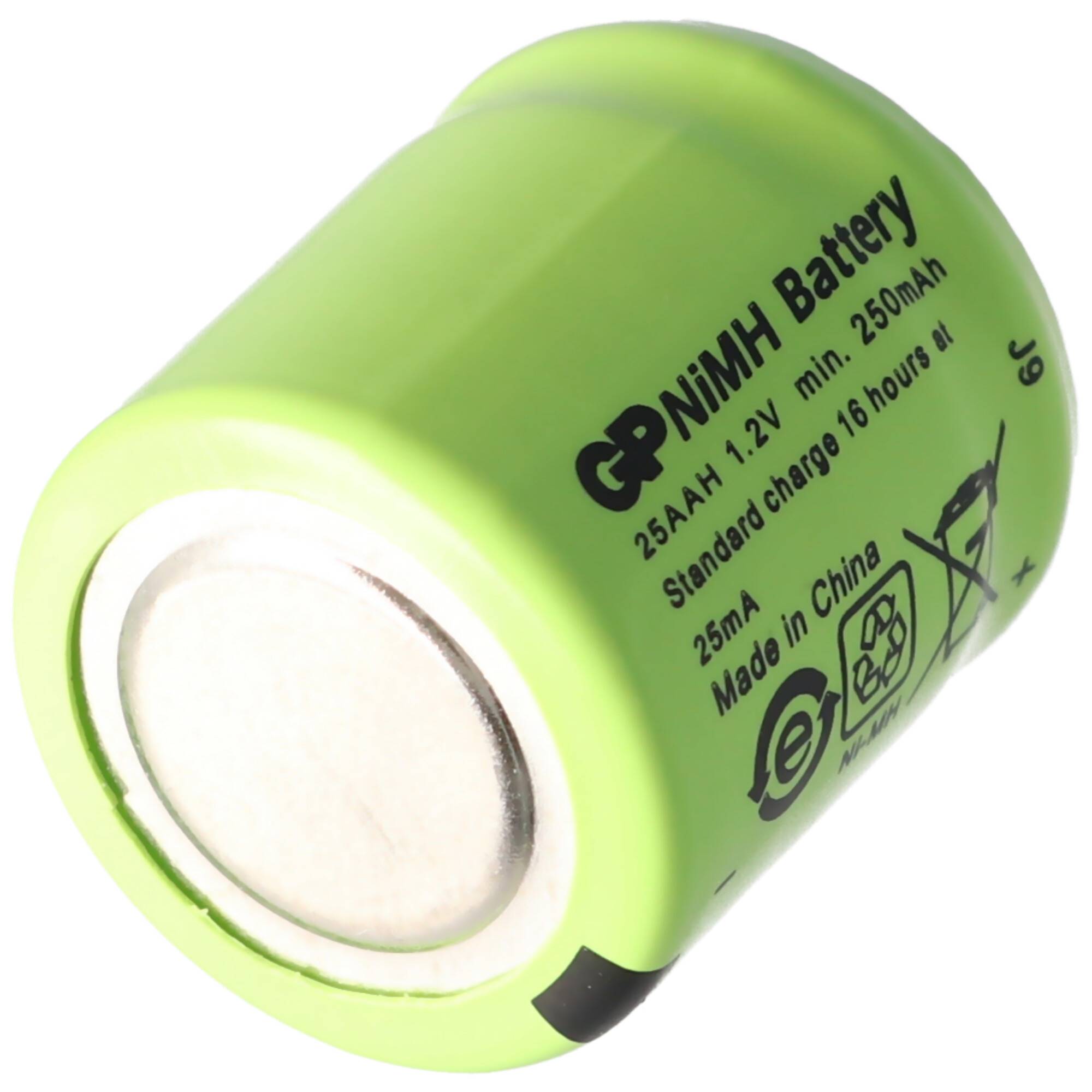 GP GP25AAH Akku NiMH 1/3 AA Mignon ohne Lötfahne