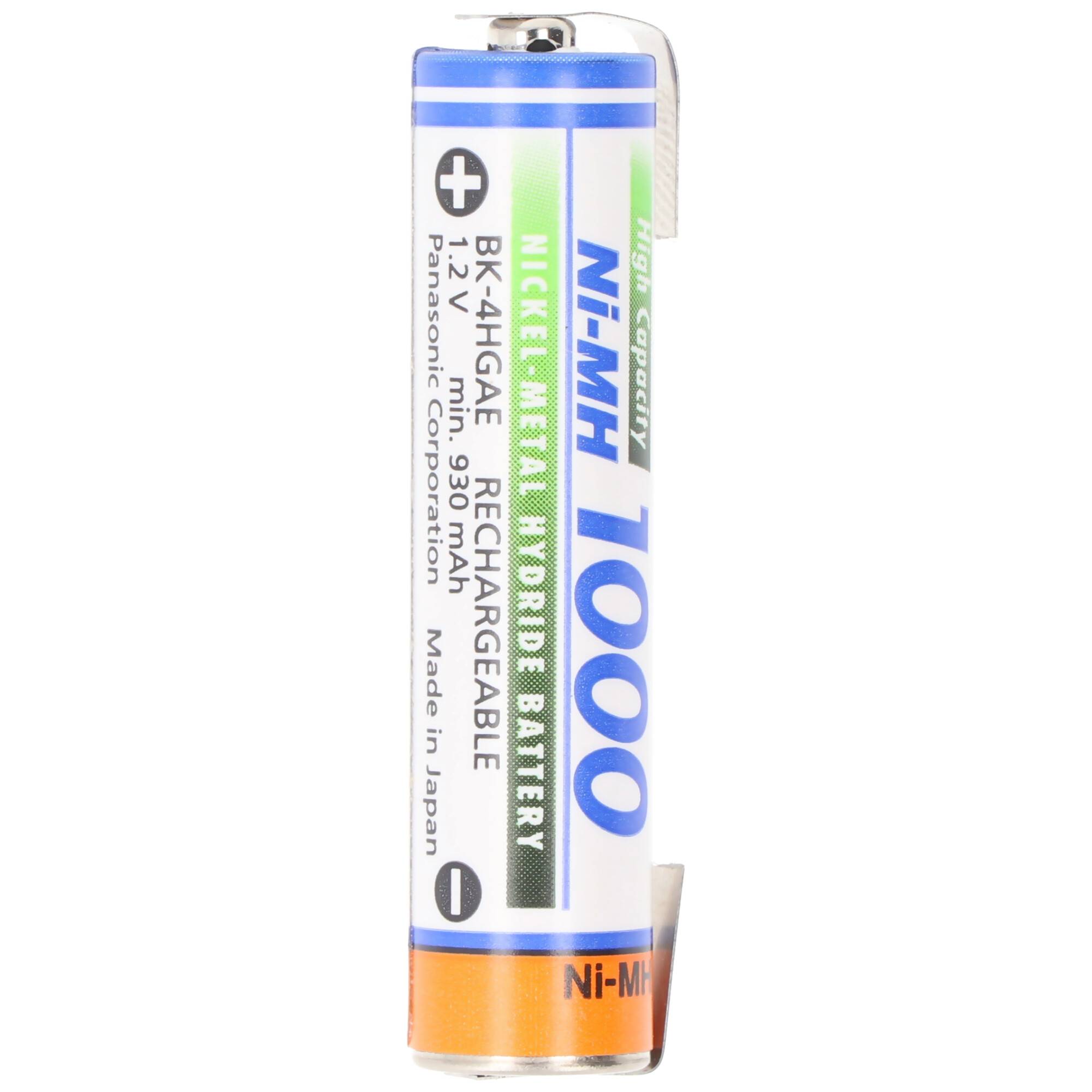 Panasonic BK-4HGAE Micro AAA HR-4U NiMH Akku mit Lötfahne U-Form