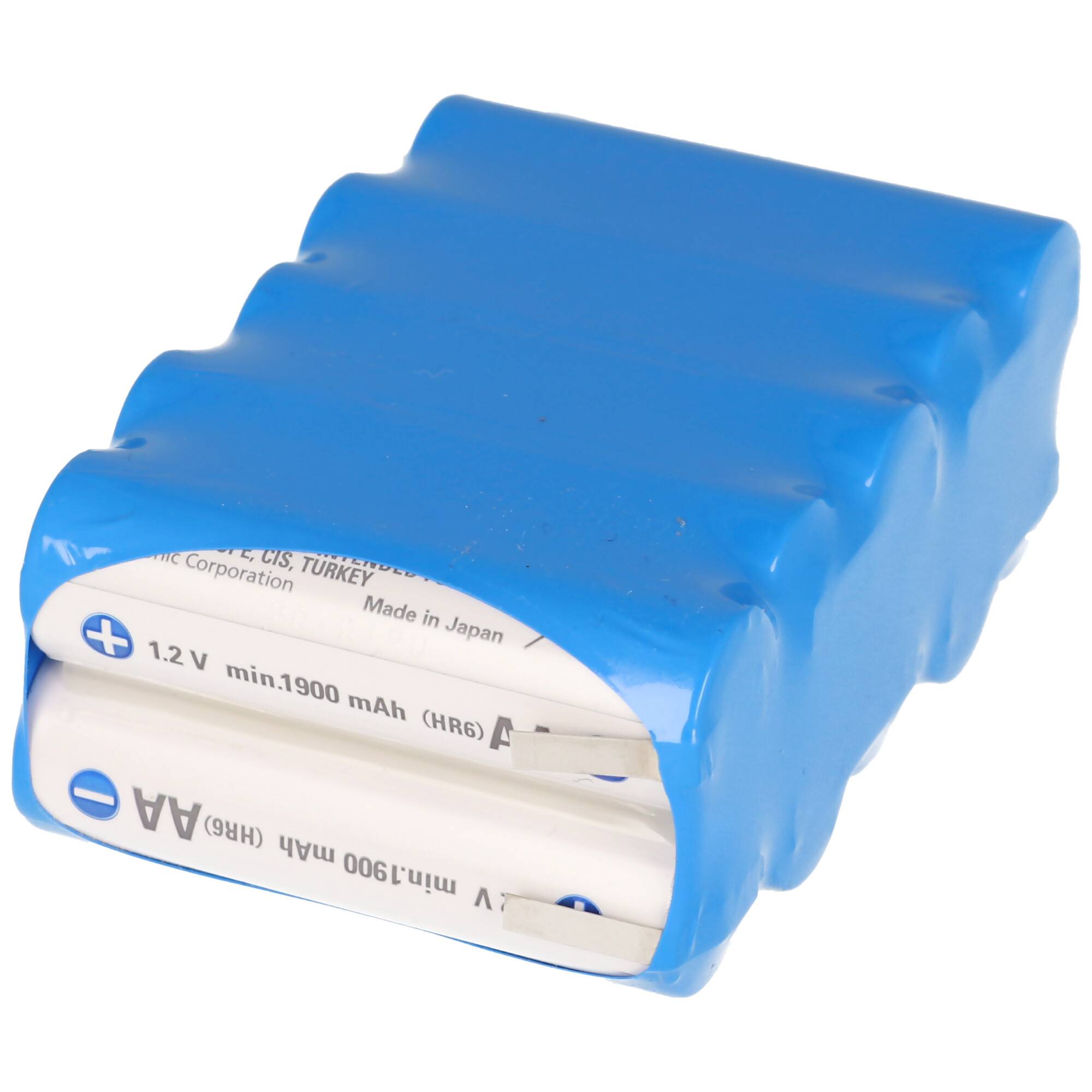 Panasonic eneloop Standard 12 Volt AkkuPack BK-3MCCE mit Lötfahnen, 12V 2Ah