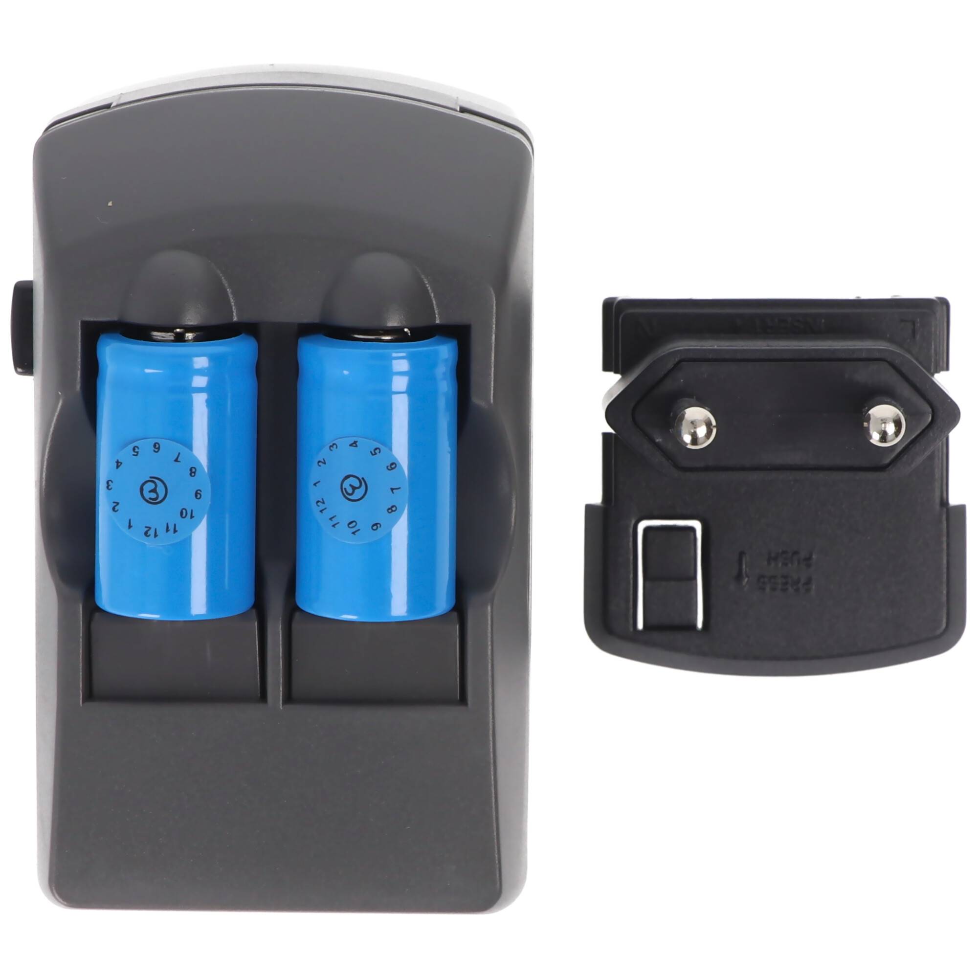 CR2 Ladegerät Li-Ion, CR-2 Ladegerät inklusive 2x CR2 Akku 3.0 Volt