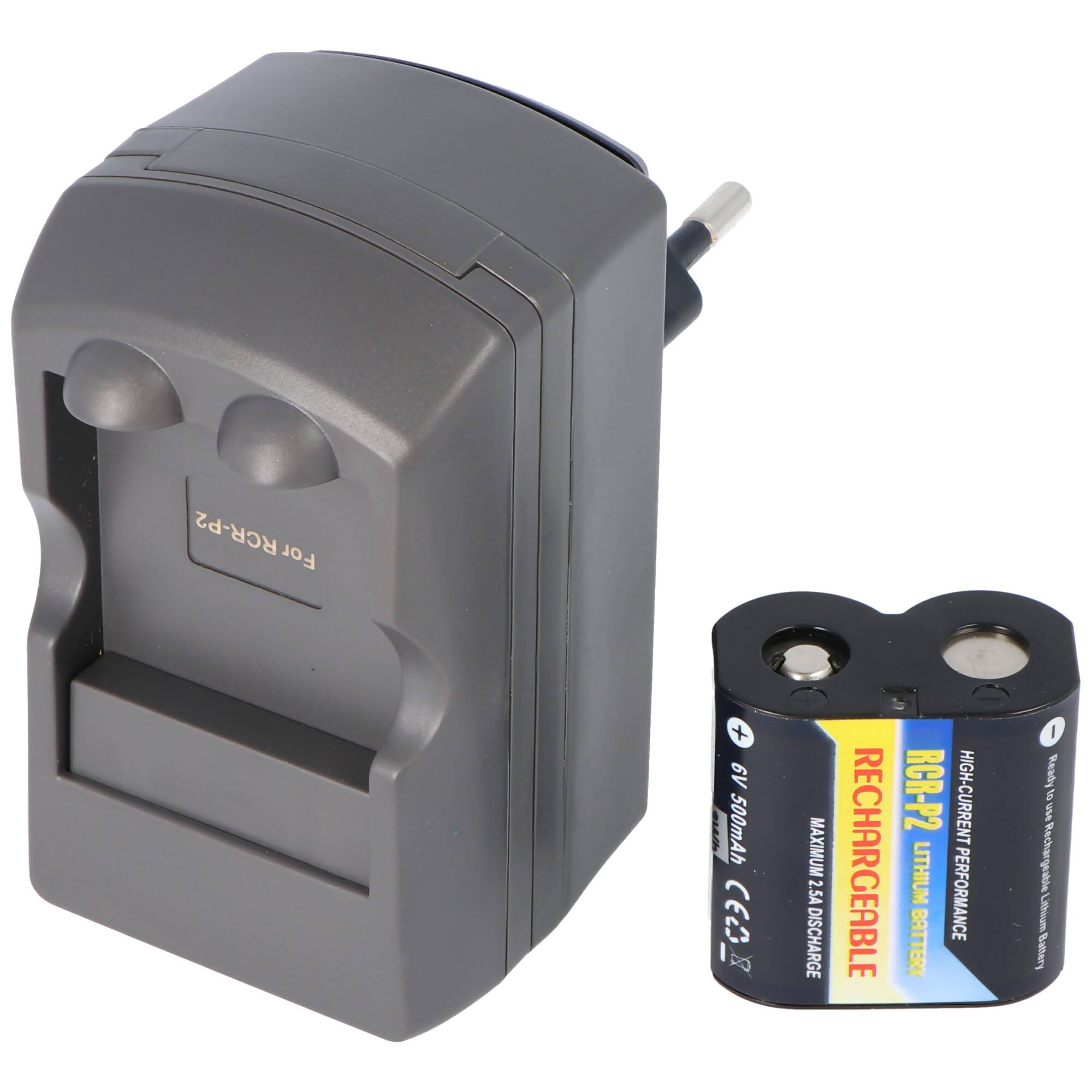 Schnellladegerät CR-P2P PowerSet inklusive CR-P2 Li-Ion Akku