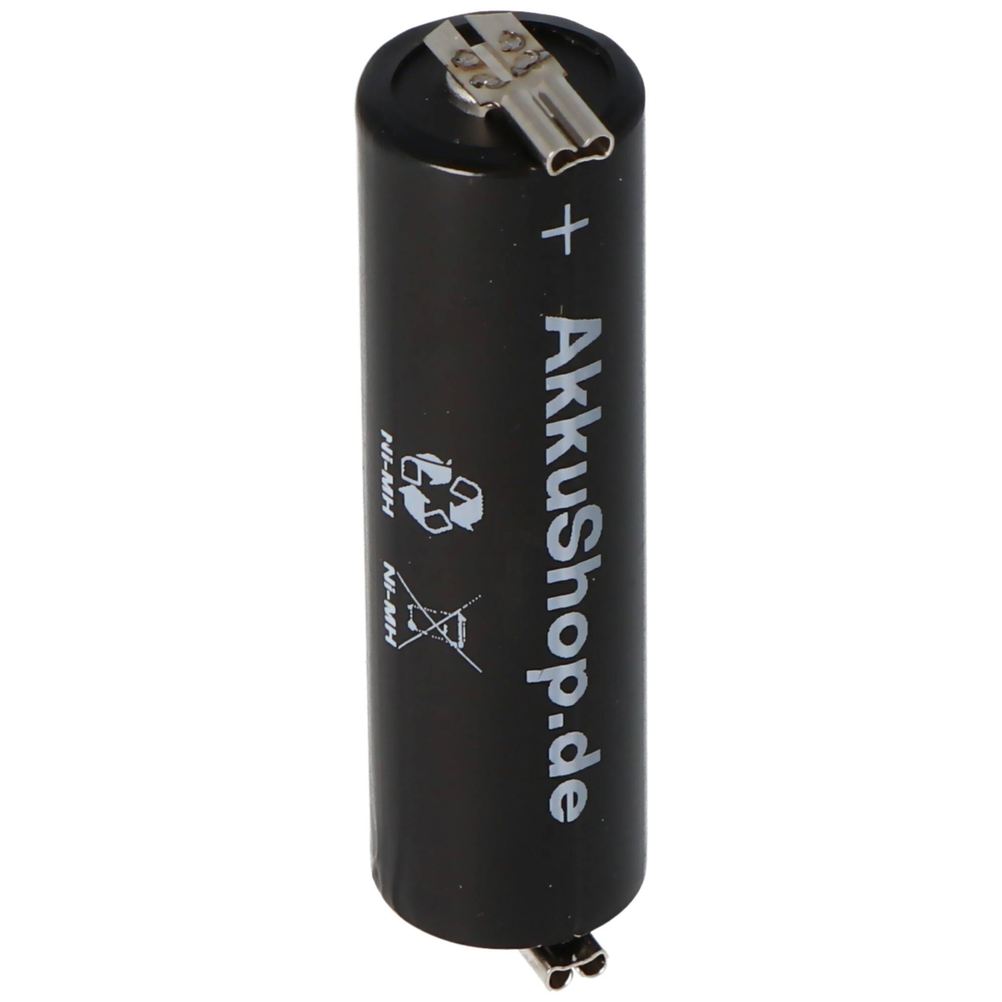AccuCell NiMH Akku X1600 AA auch passend für Wella Contura HS40, HS61 ca. 50,5x14,5mm, vor der Bestellung die Abmessunge