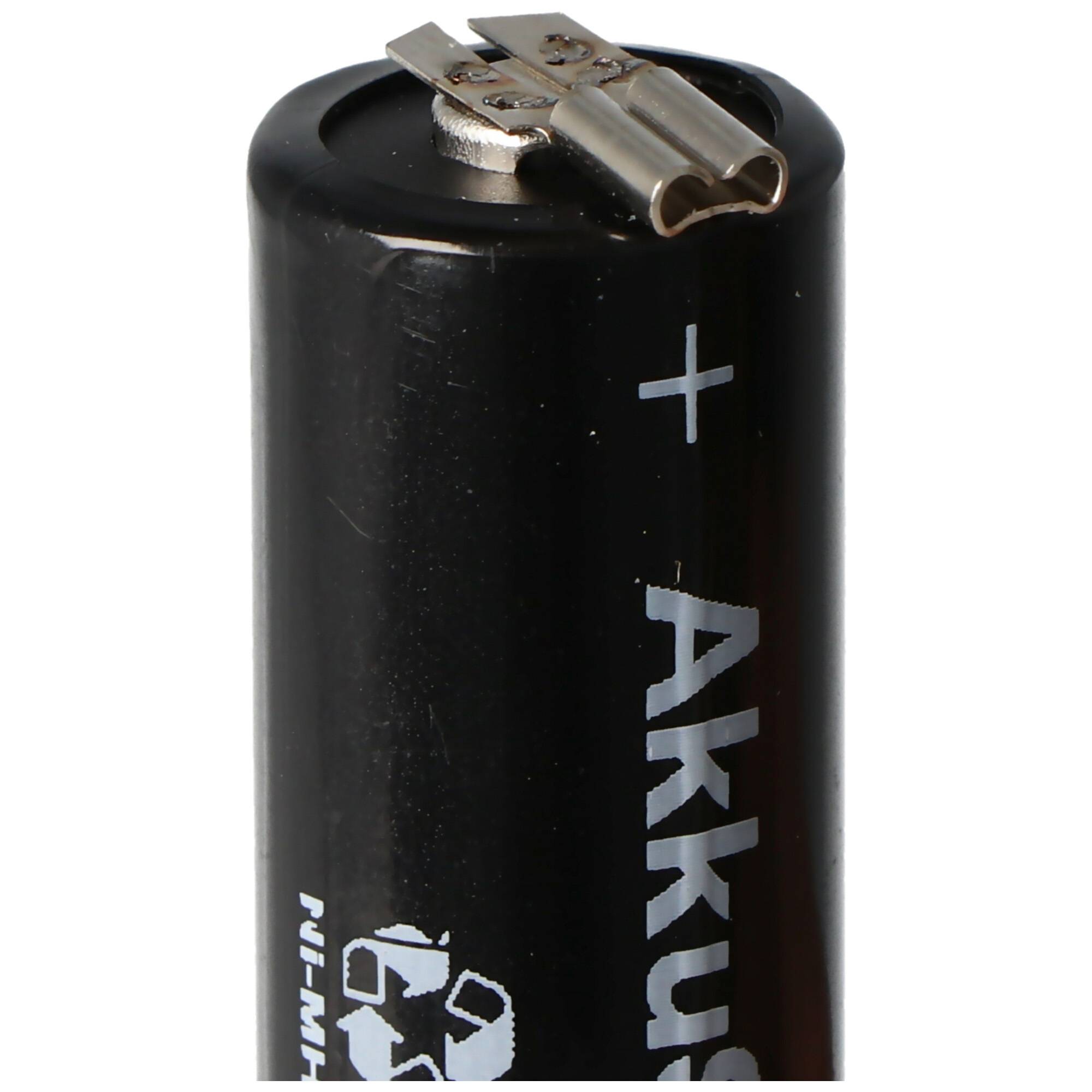 AccuCell NiMH Akku X1600 AA auch passend für Wella Contura HS40, HS61 ca. 50,5x14,5mm, vor der Bestellung die Abmessunge