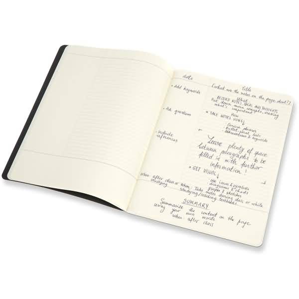 Studien-Notizheft Cahier A4 liniert 80 Blatt Kartoneinband VE=2 Stück schwarz/cranberryrot