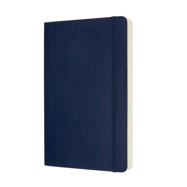 Notizbuch Large A5 liniert 200 Blatt Softcover saphir