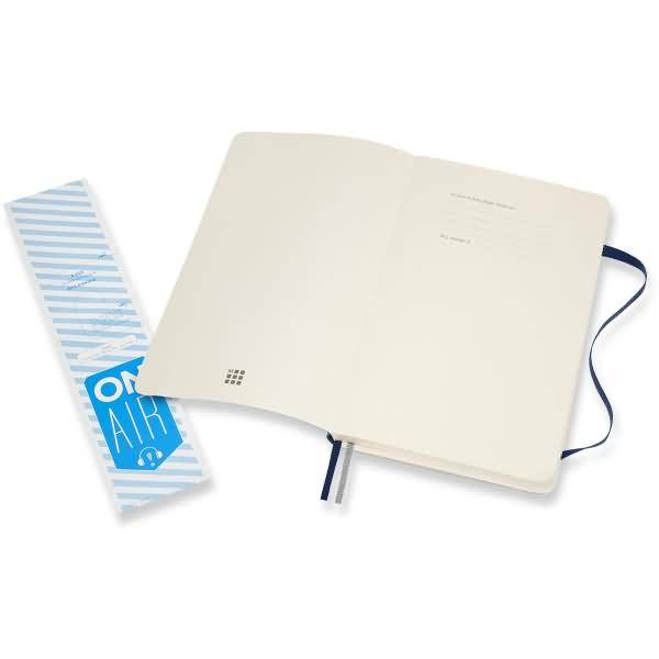 Notizbuch Large A5 liniert 200 Blatt Softcover saphir