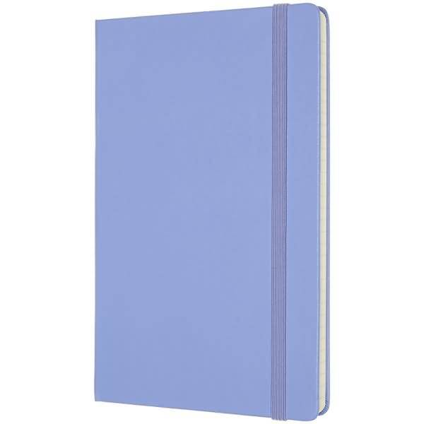 Notizbuch Large A5 liniert Hardcover 120 Blatt hortensienblau