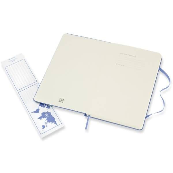 Notizbuch Large A5 liniert Hardcover 120 Blatt hortensienblau