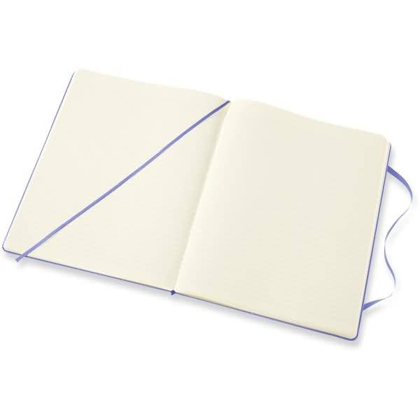 Notizbuch XL 19x25cm liniert Hardcover 96 Blatt hortensienblau