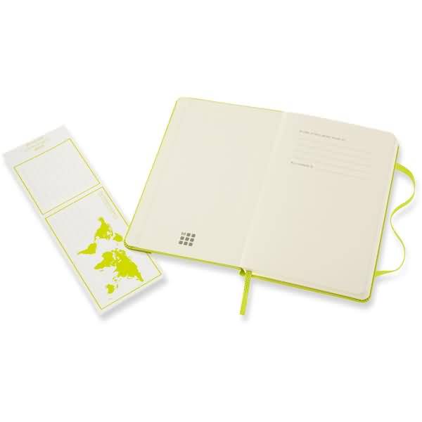 Notizbuch Pocket A6 blanko Hardcover 96 Blatt limettengrün