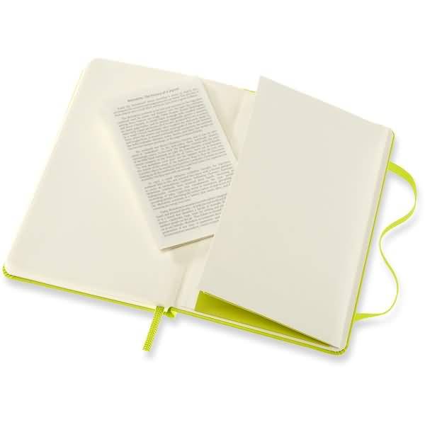 Notizbuch Pocket A6 blanko Hardcover 96 Blatt limettengrün