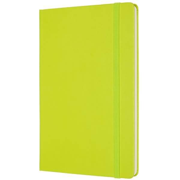 Notizbuch Large A5 blanko Hardcover 120 Blatt limettengrün