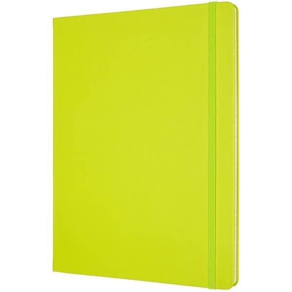 Notizbuch XL 19x25cm liniert Hardcover 96 Blatt limettengrün