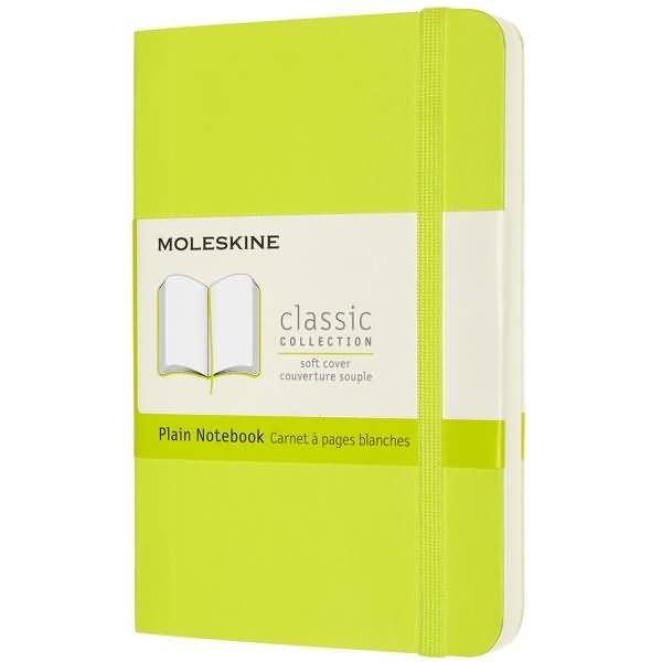 Notizbuch Pocket A6 blanko Softcover limettengrün