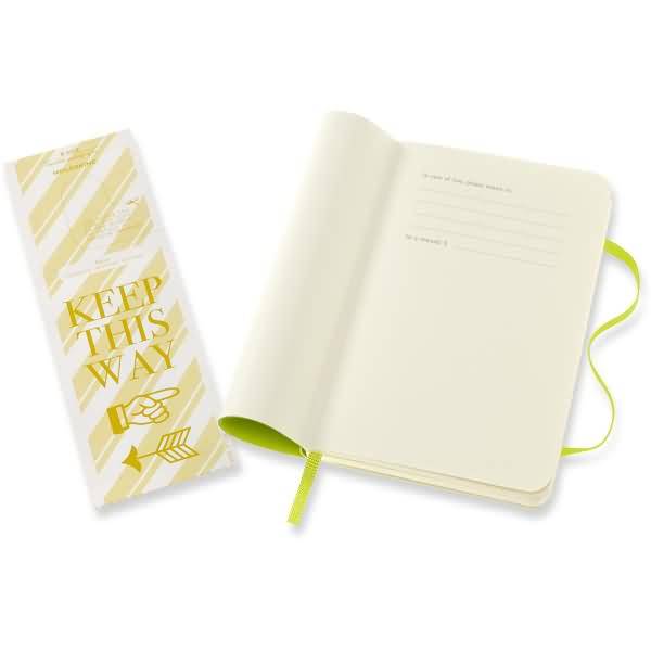 Notizbuch Pocket A6 blanko Softcover limettengrün