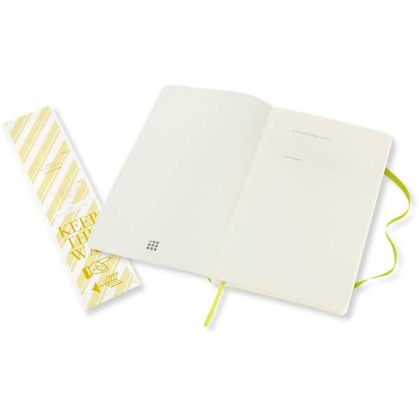 Notizbuch Large A5 blanko Softcover limettengrün