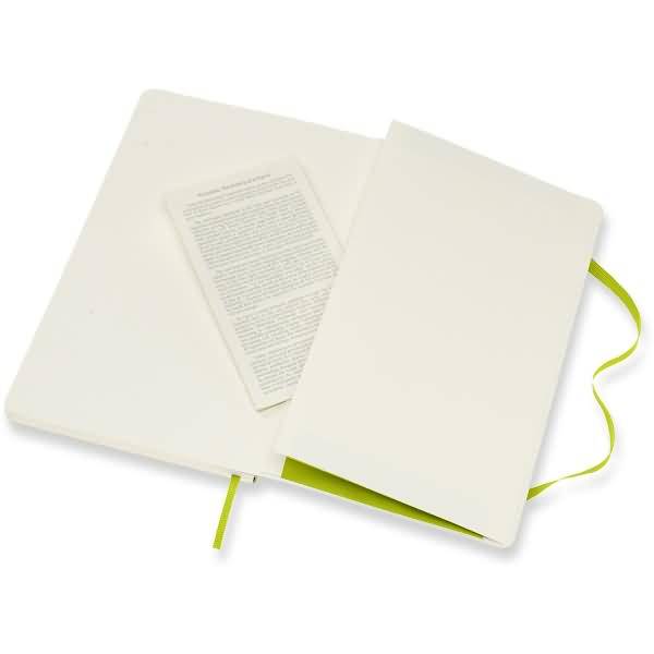 Notizbuch Large A5 blanko Softcover limettengrün