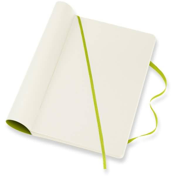 Notizbuch Large A5 blanko Softcover limettengrün