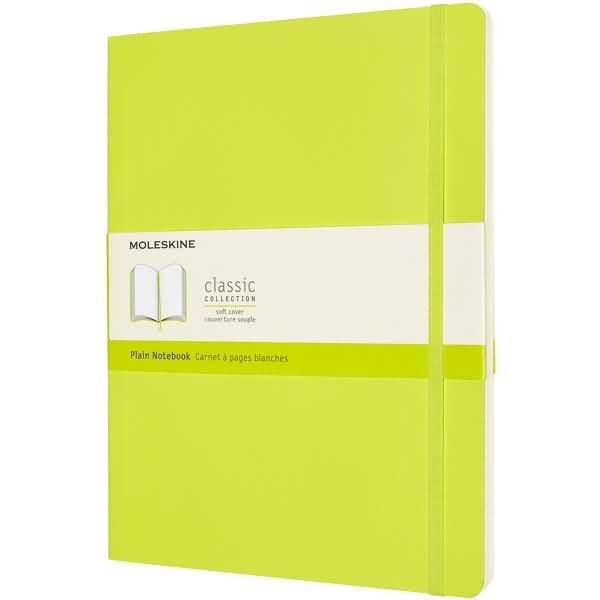 Notizbuch XL 19x25cm blanko Softcover limettengrün