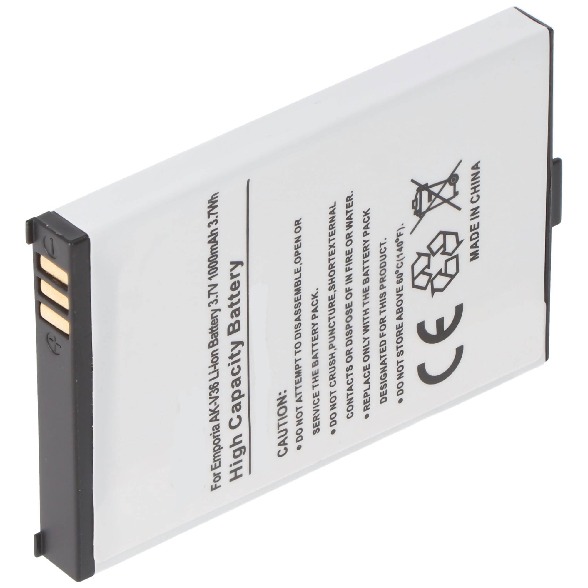 Emporia AK-V35 Elegance Li-Ion Akku von AccuCell auch passend für AK-V36, AK-V37, AK-V38