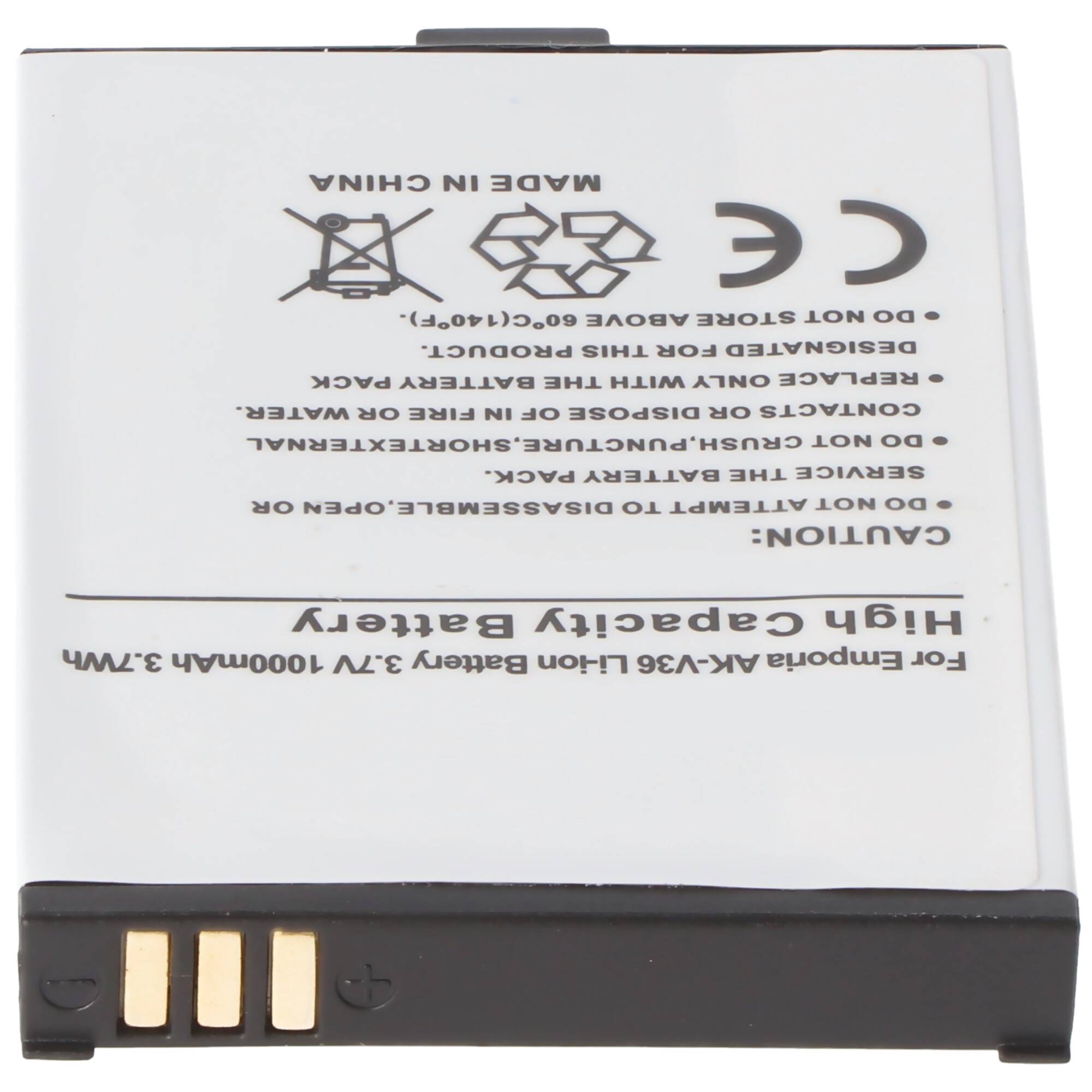 Emporia AK-V35 Elegance Li-Ion Akku von AccuCell auch passend für AK-V36, AK-V37, AK-V38