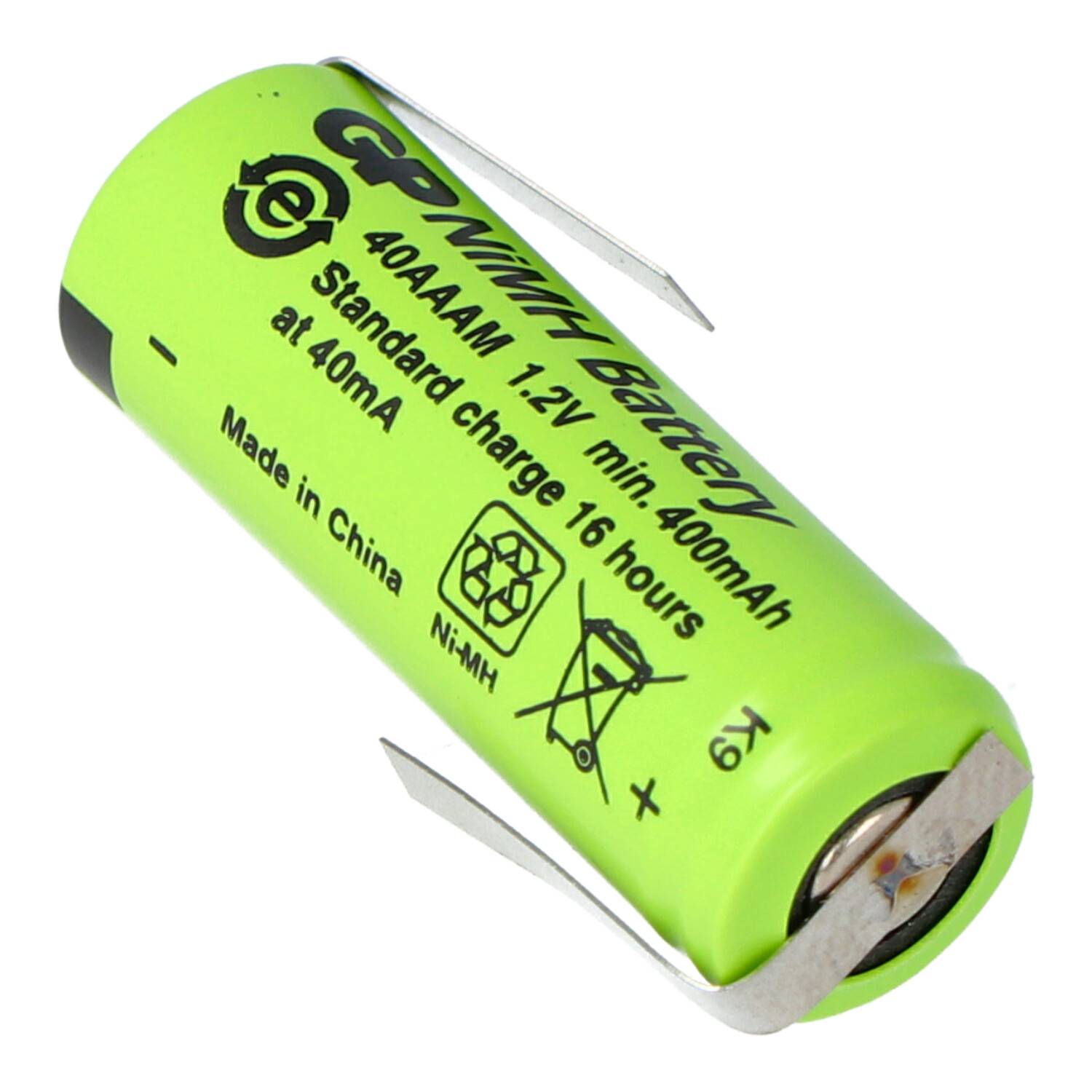 Akku 2/3AAA NiMH-Akku mit Lötfahne Z-Form