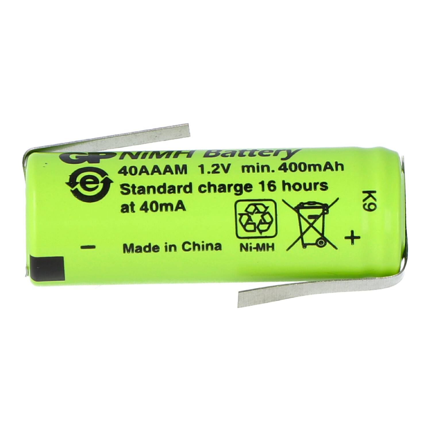 Akku 2/3AAA NiMH-Akku mit Lötfahne Z-Form