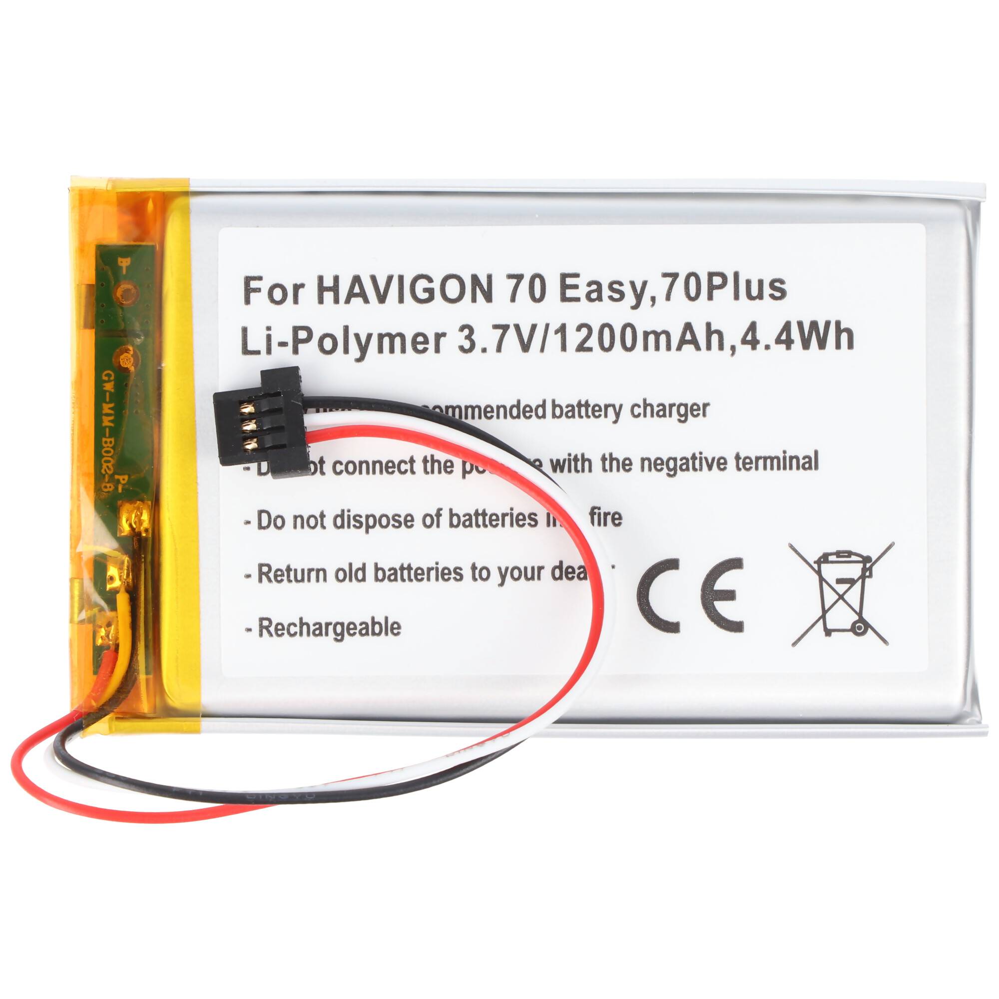 AccuCell Akku passend für den NAVIGON 70 Easy Akku, 70 Plus