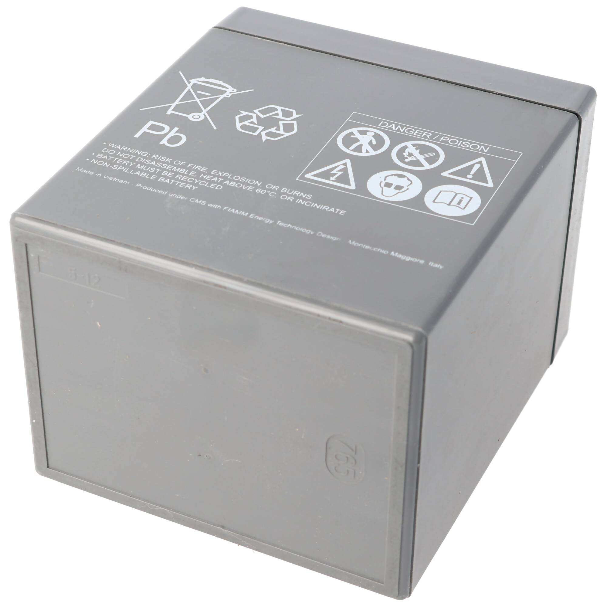 Fiamm 12FGHL22 Blei Akku 12 Volt 5Ah, Faston 6,3mm Steckkontakt