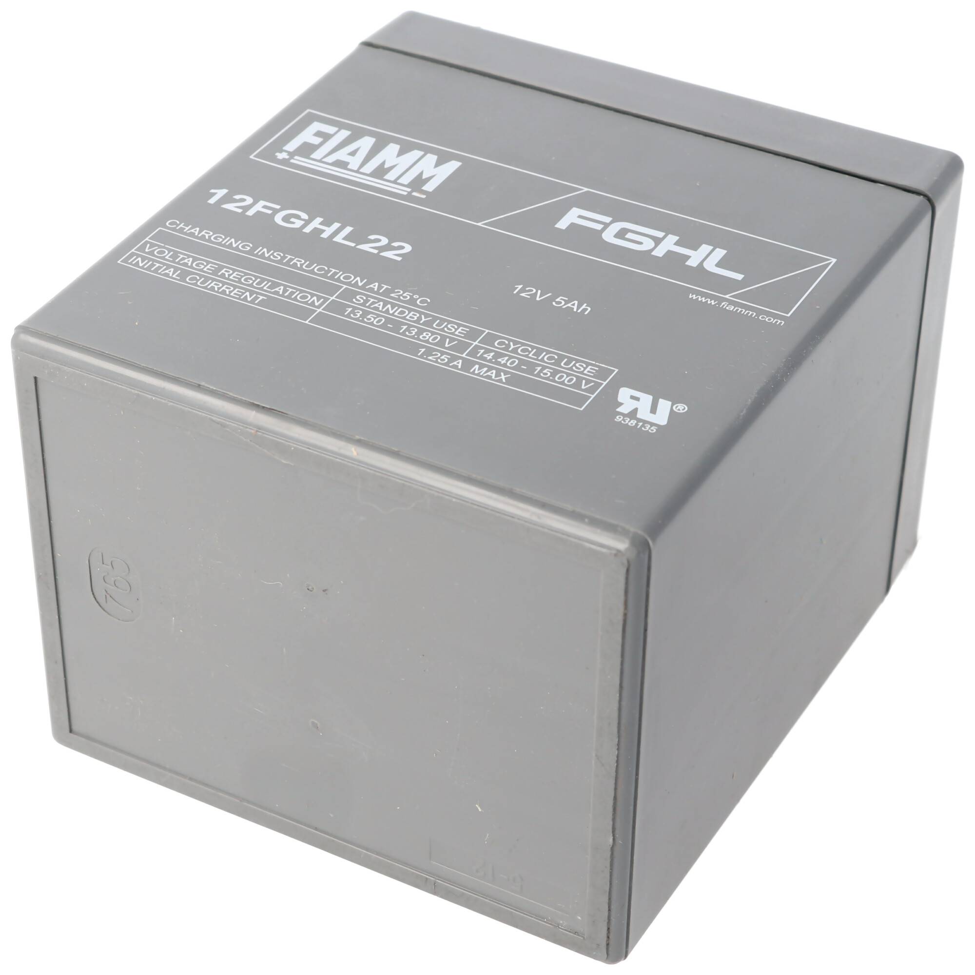 Fiamm 12FGHL22 Blei Akku 12 Volt 5Ah, Faston 6,3mm Steckkontakt
