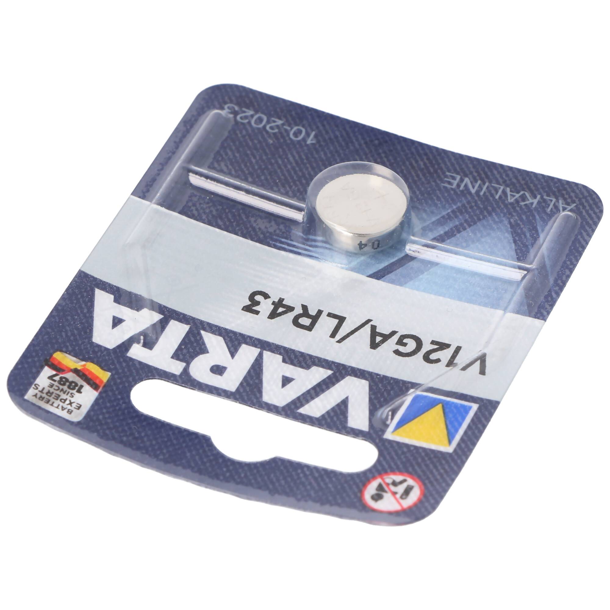 Varta V12GA, LR43, 186, 84, LR1142 Knopfzelle